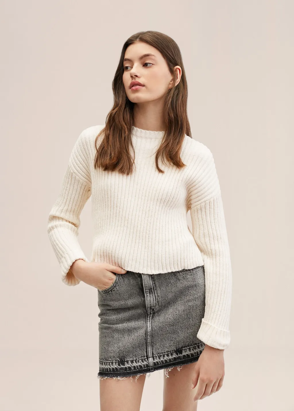 Pullover maglia ciniglia