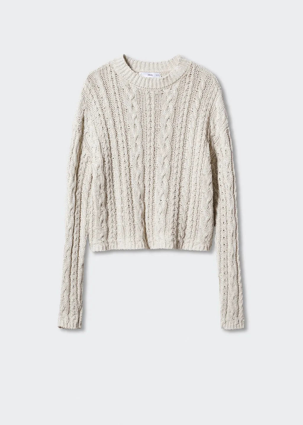 Pullover maglia intrecciato