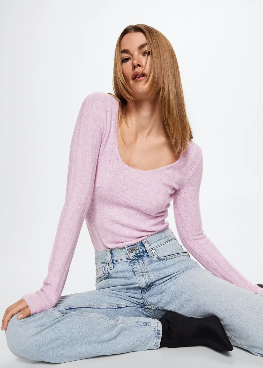 Pullover maglia testurizzato