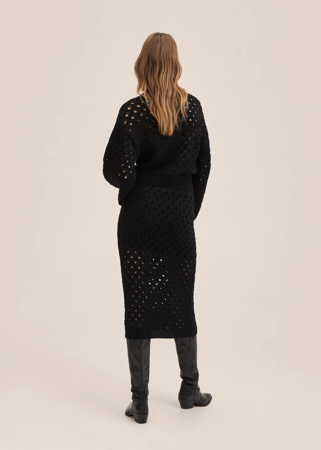 Pullover maglia traforata