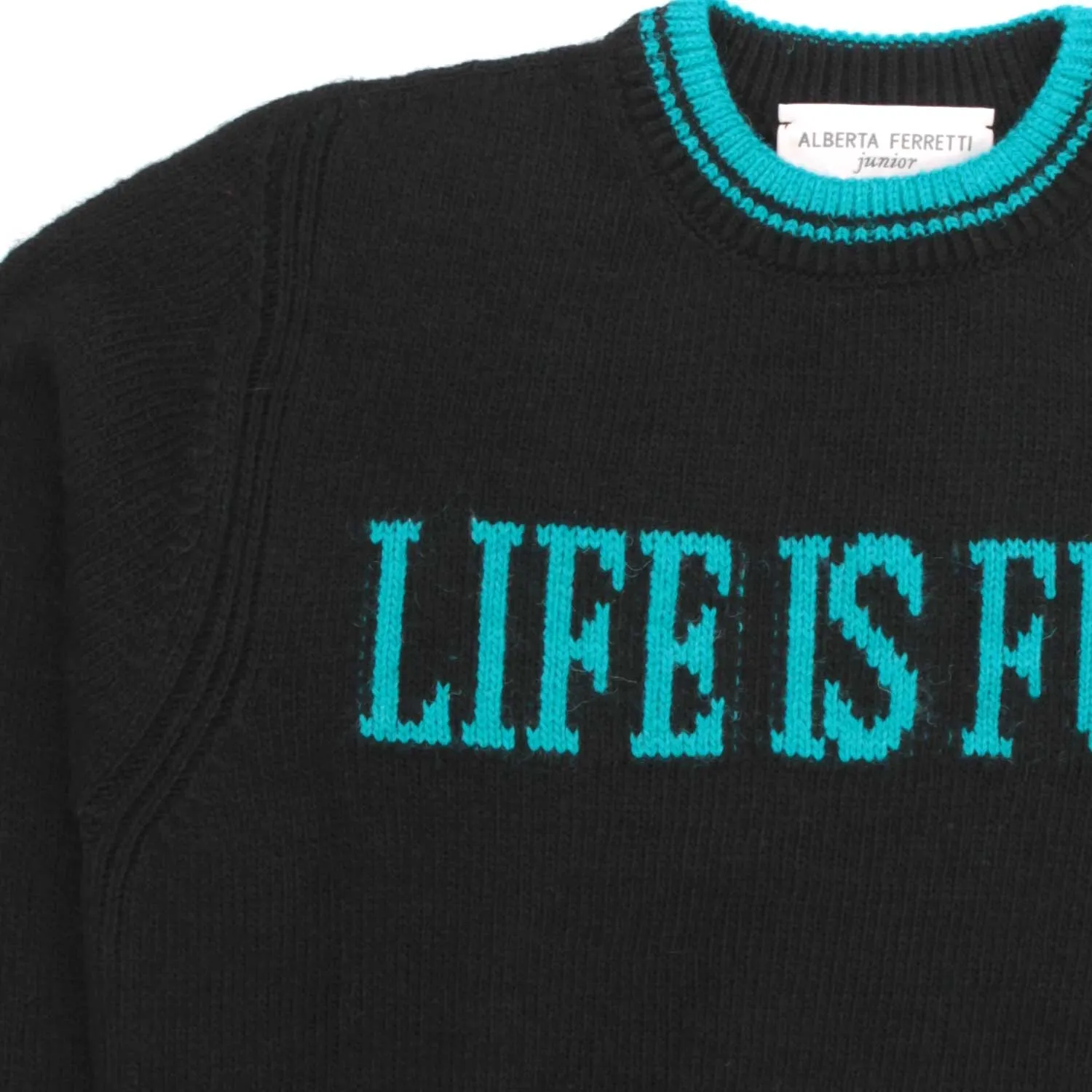 Pullover Nero Bambina Teen