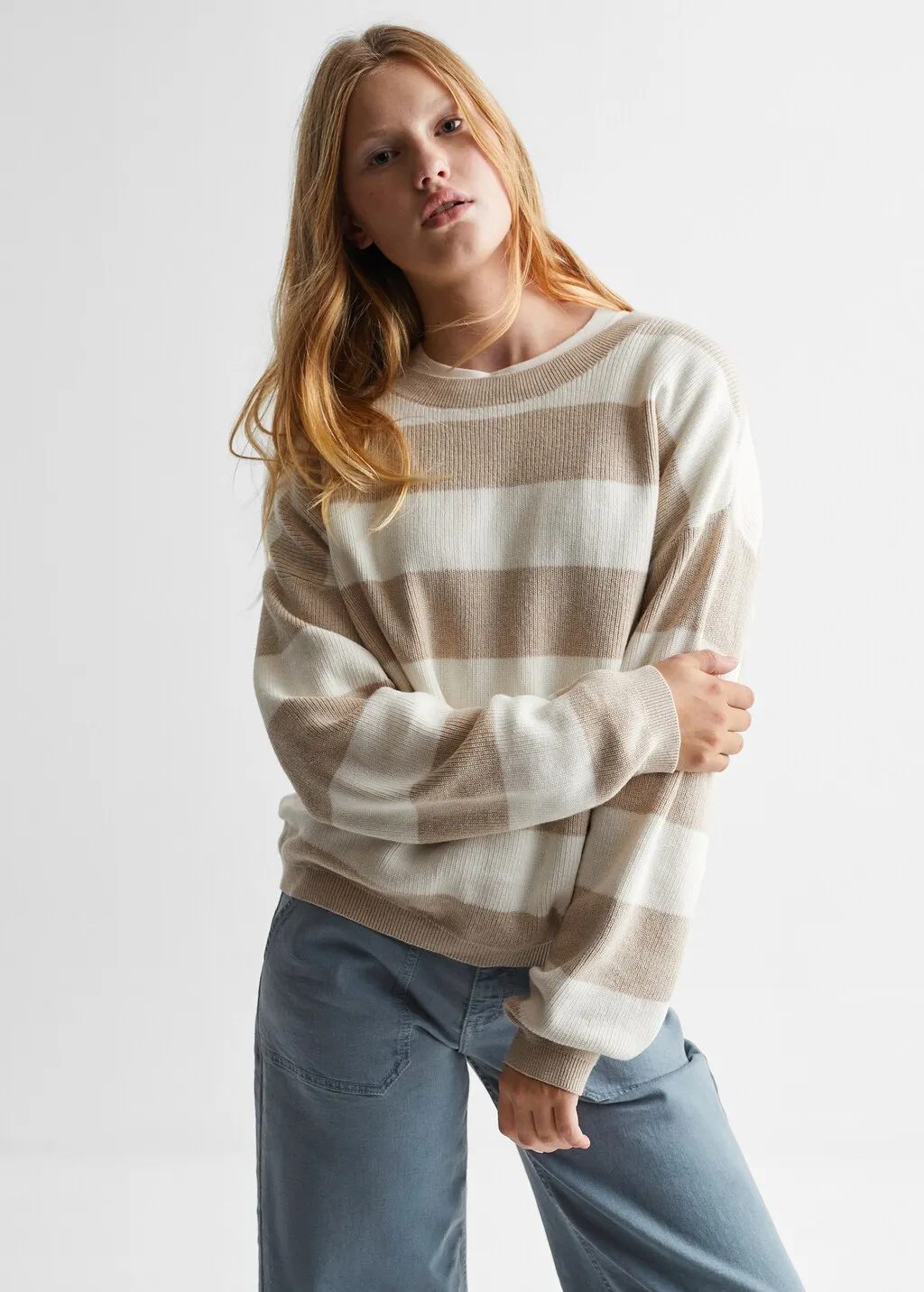 Pullover righe cotone