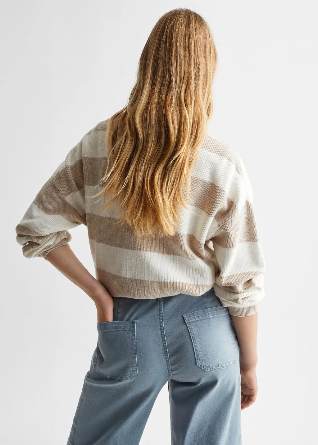 Pullover righe cotone