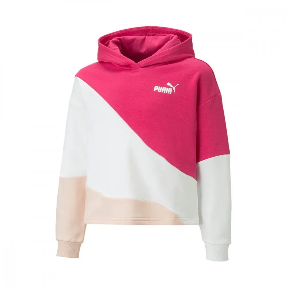 PUMA FELPA CON CAPPUCCIO COLORBLOCK BAMBINA