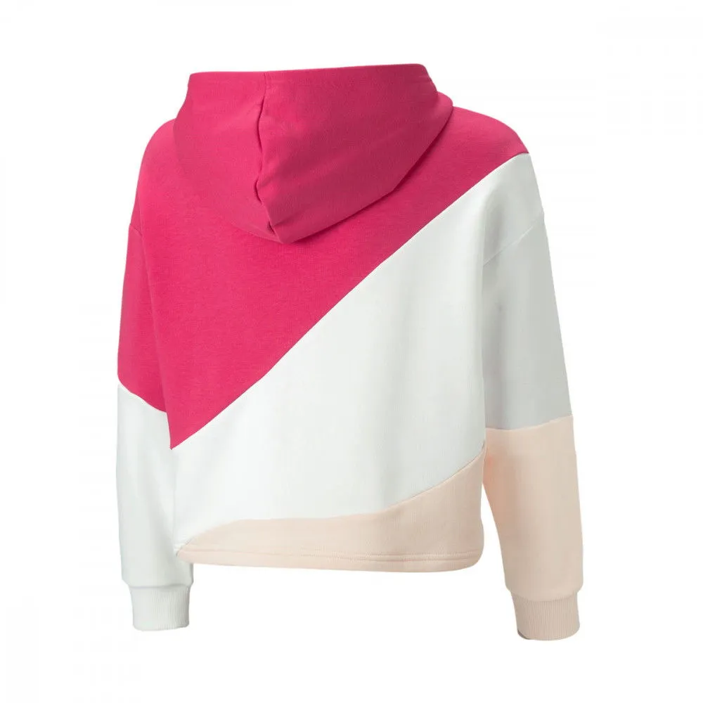 PUMA FELPA CON CAPPUCCIO COLORBLOCK BAMBINA