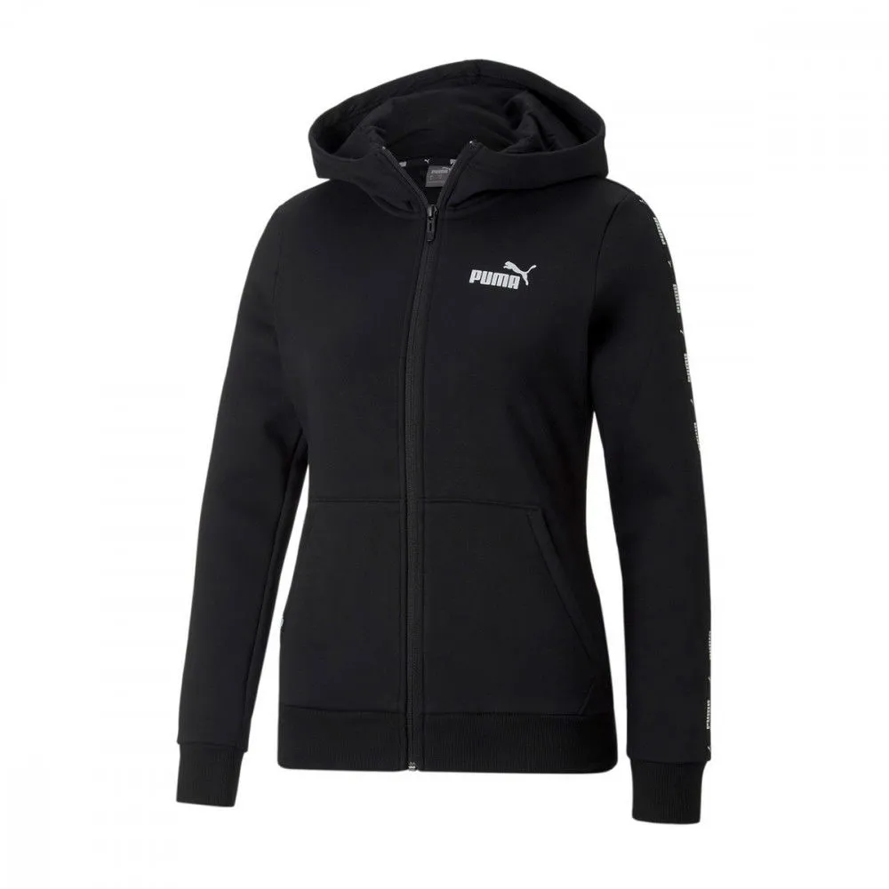 PUMA FELPA FULL ZIP CON CAPPUCCIO TAPE DONNA