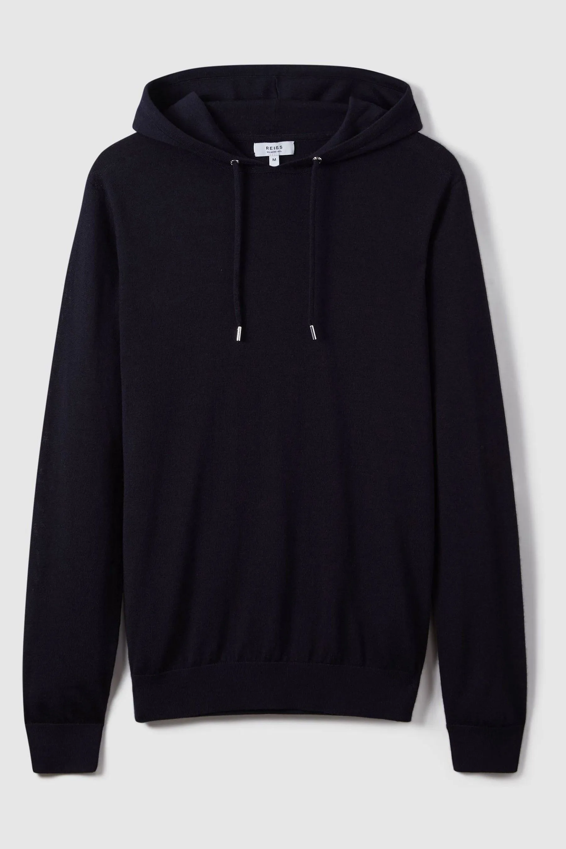Reiss Holland - Felpa con cappuccio in lana merino e coulisse    