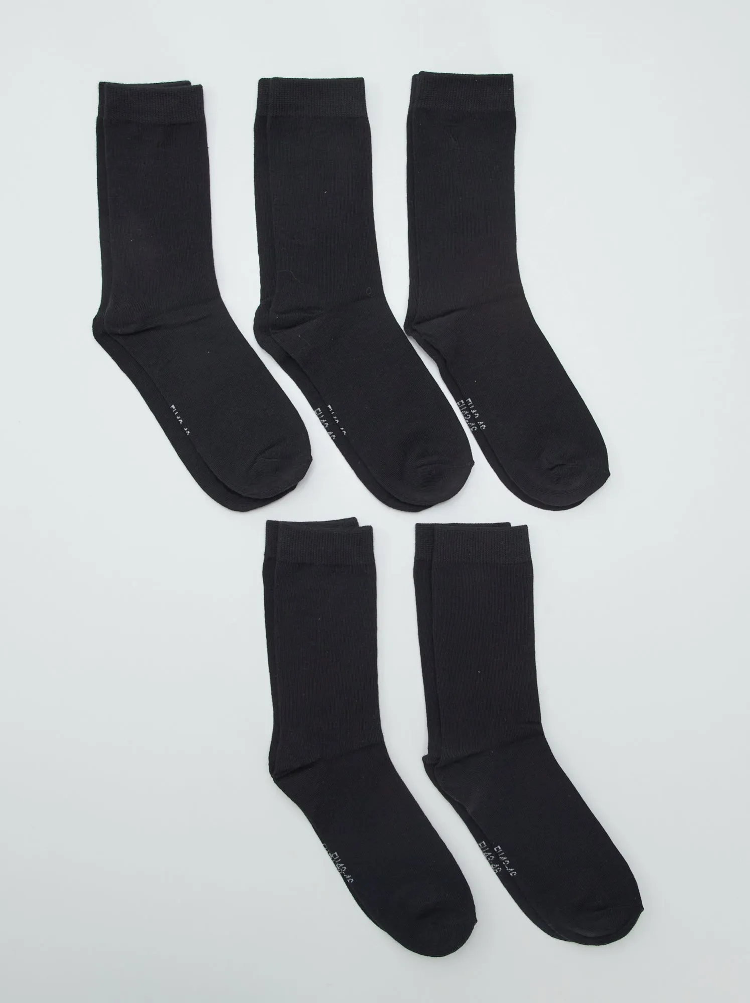 Set di 5 paia di calzini - NERO