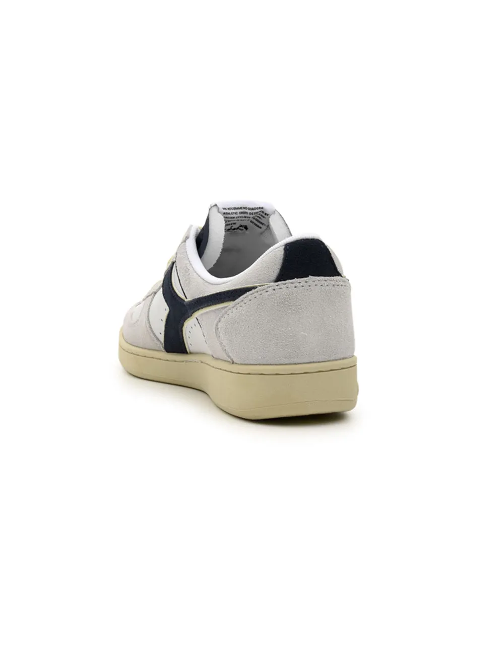 Sneakers Basse DIADORA Uomo MAGIC BASKET LOW SUEDE LEATHER Bianco