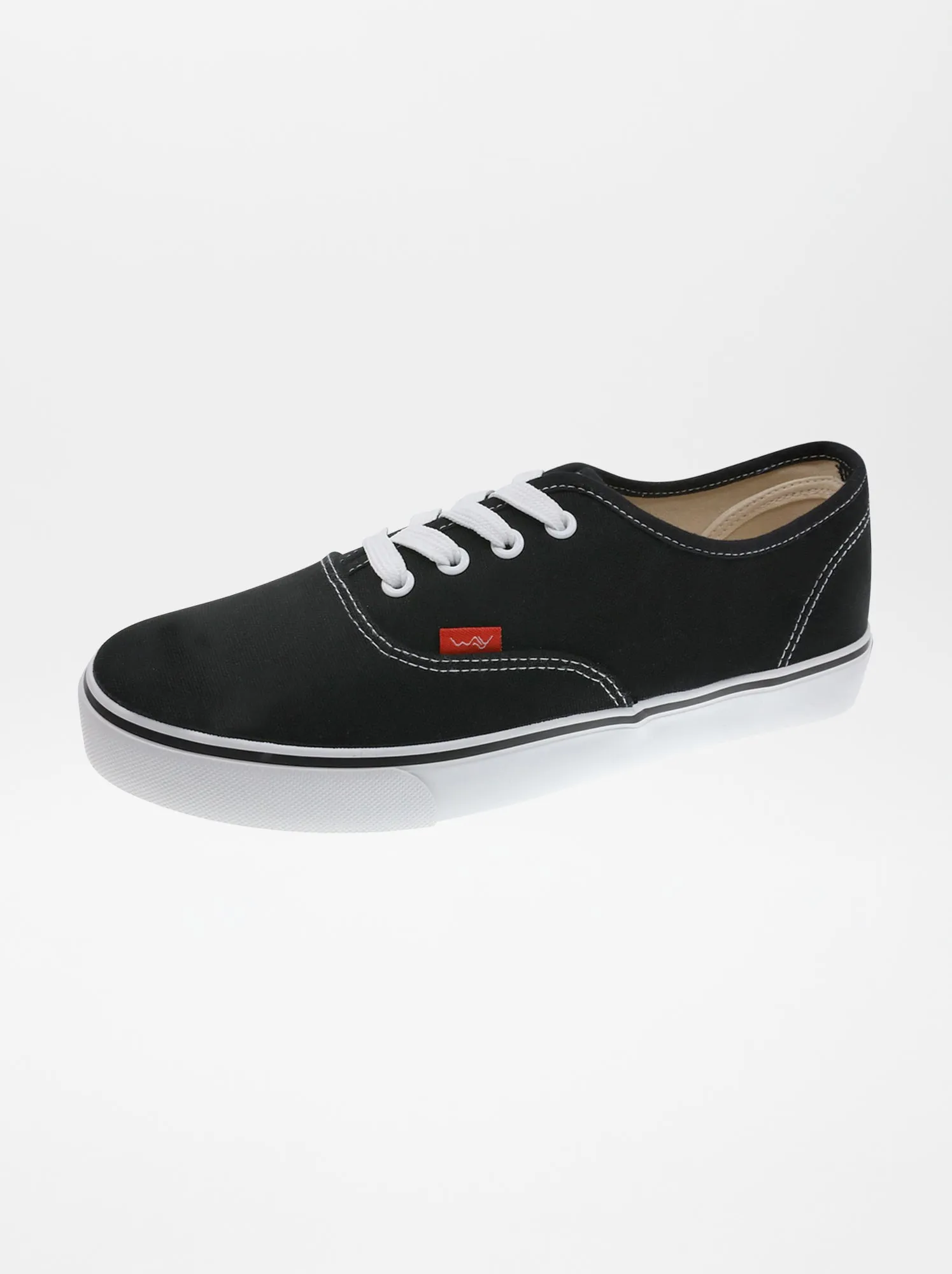 Sneakers basse in tela - NERO