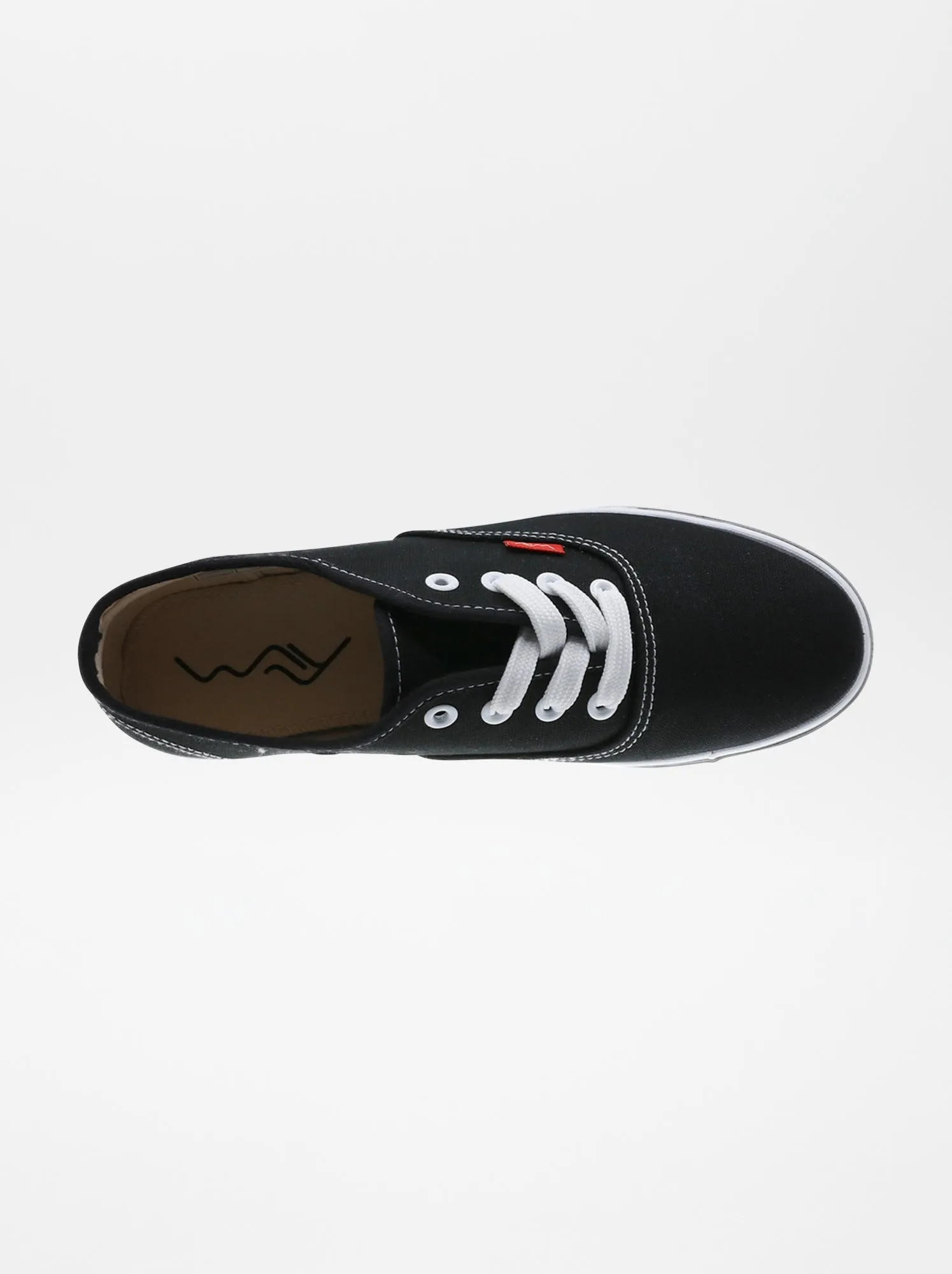 Sneakers basse in tela - NERO