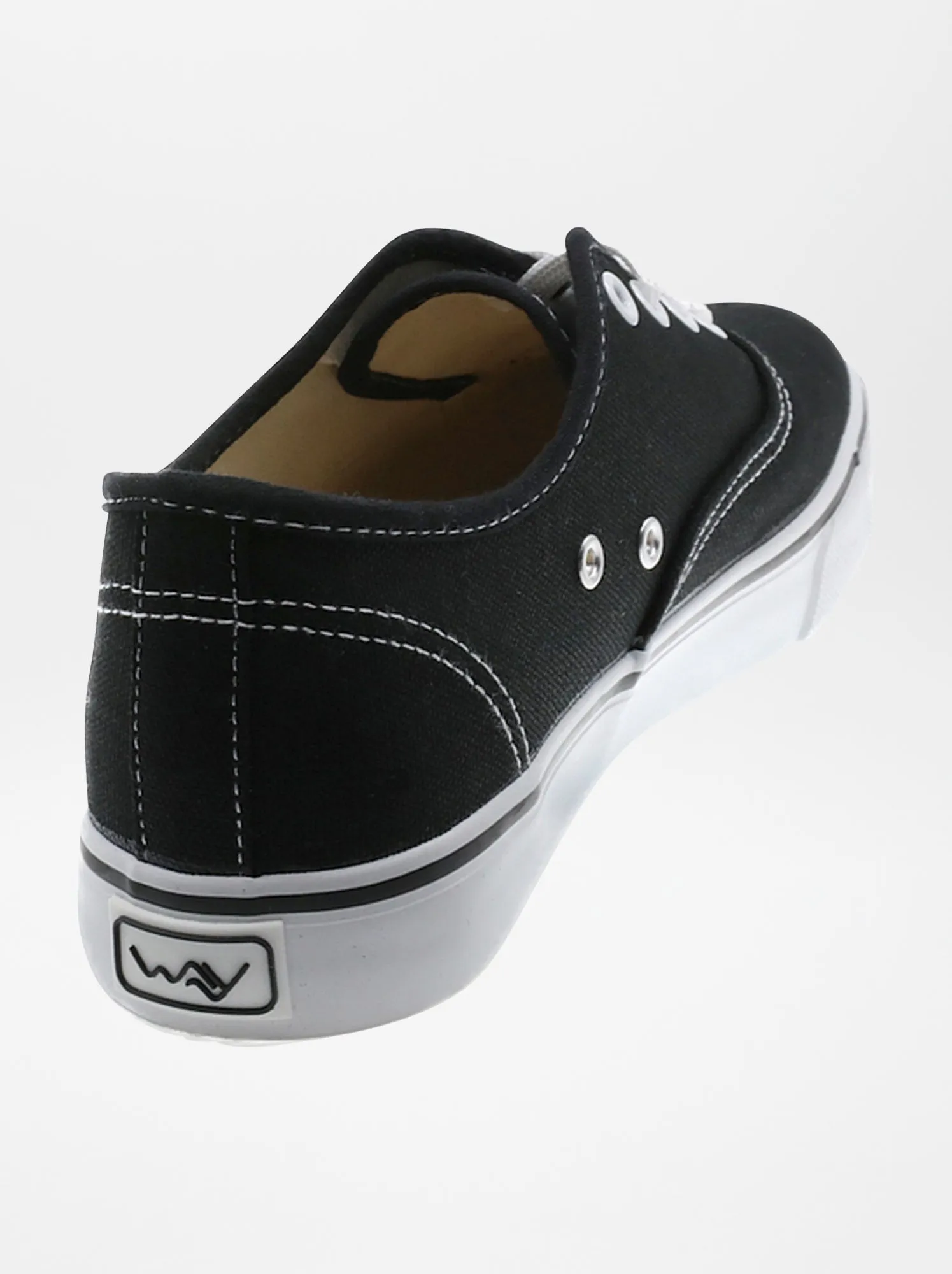 Sneakers basse in tela - NERO