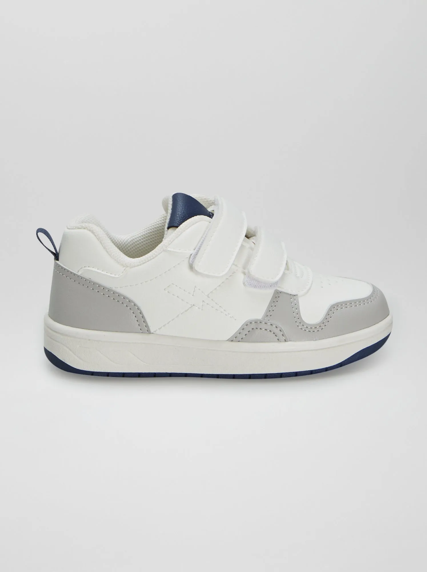 Sneakers basse tricolori - bianco