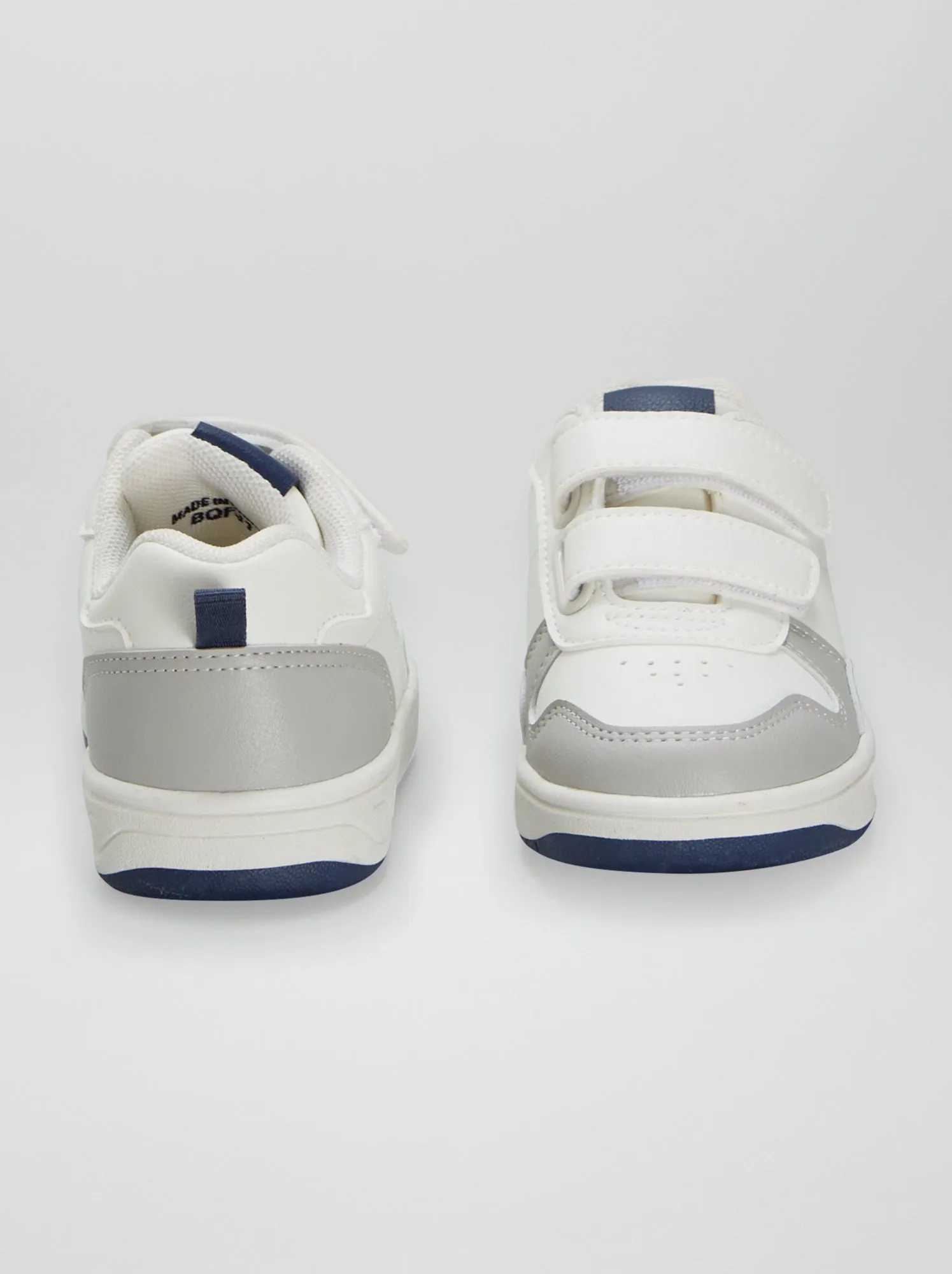 Sneakers basse tricolori - bianco