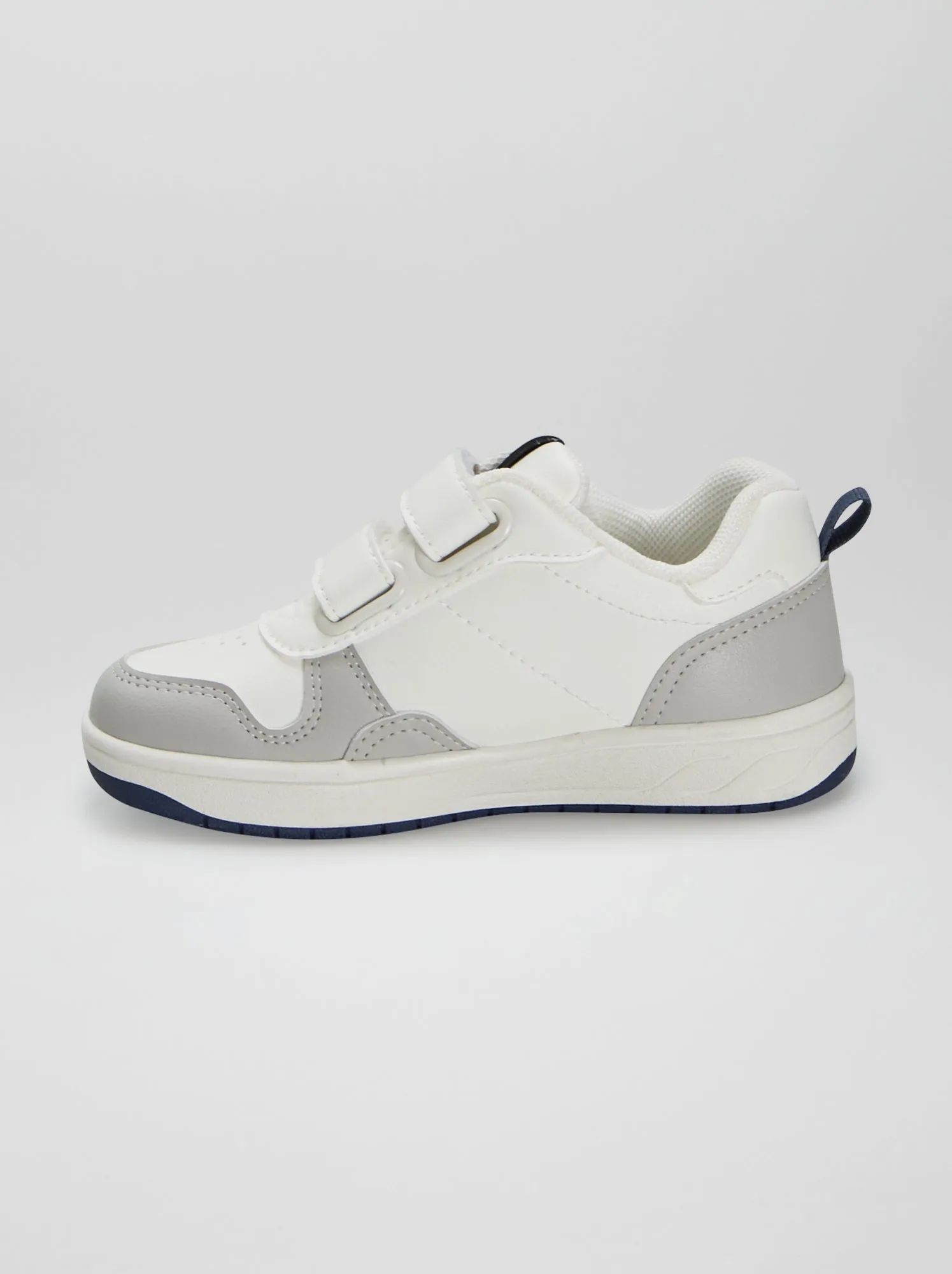 Sneakers basse tricolori - bianco