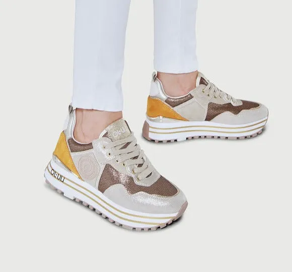 SNEAKERS MESH METALLIZZATO