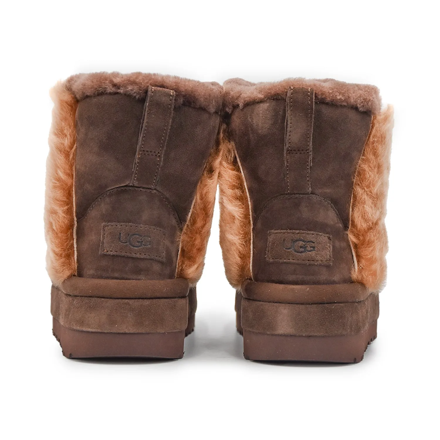 Stivaletti Donna Ugg Chillapeak Marrone Morbide Cuciture A Vista