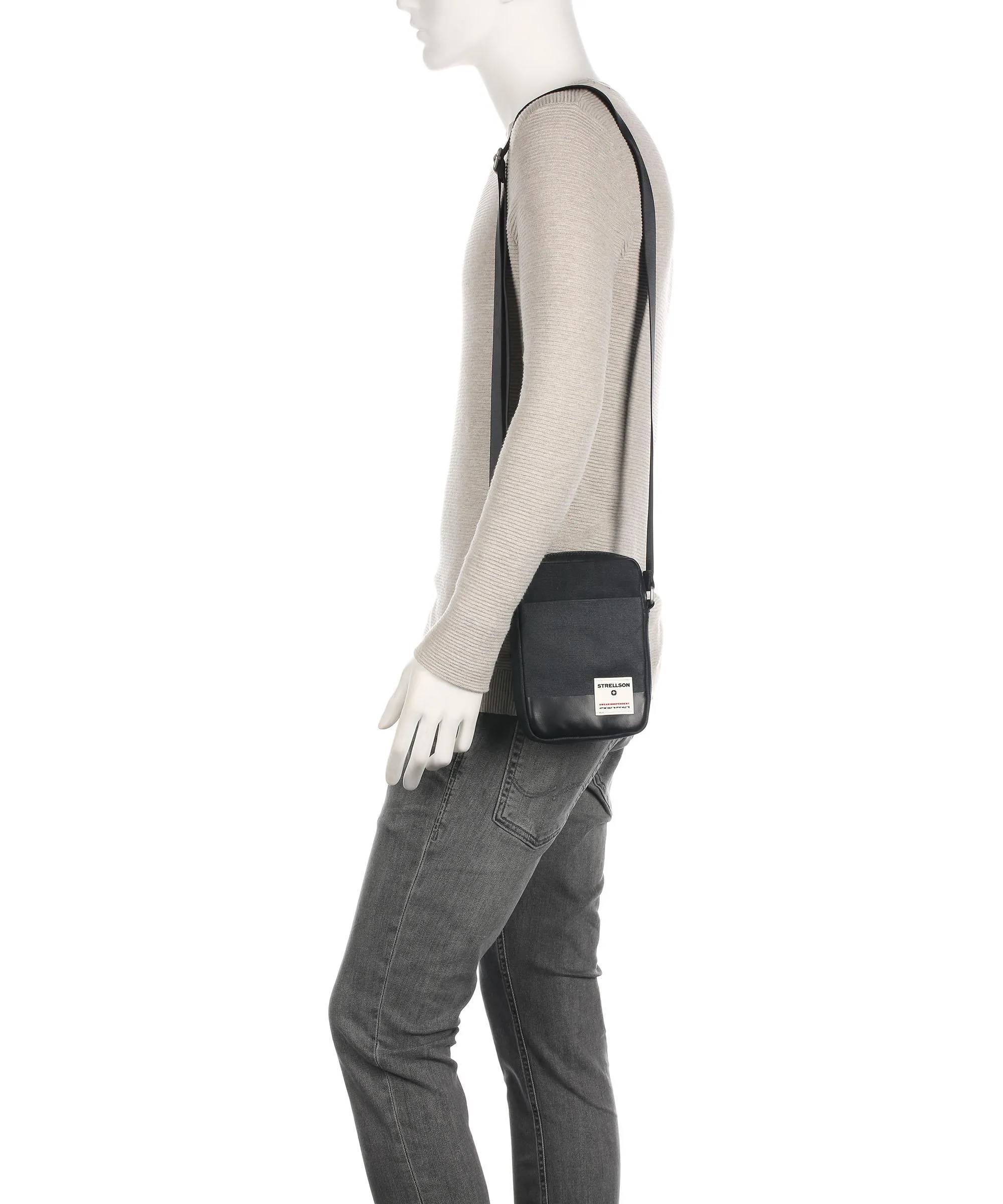  Strellson Tottenham 2.0 client Borsa a tracolla cotone nero  