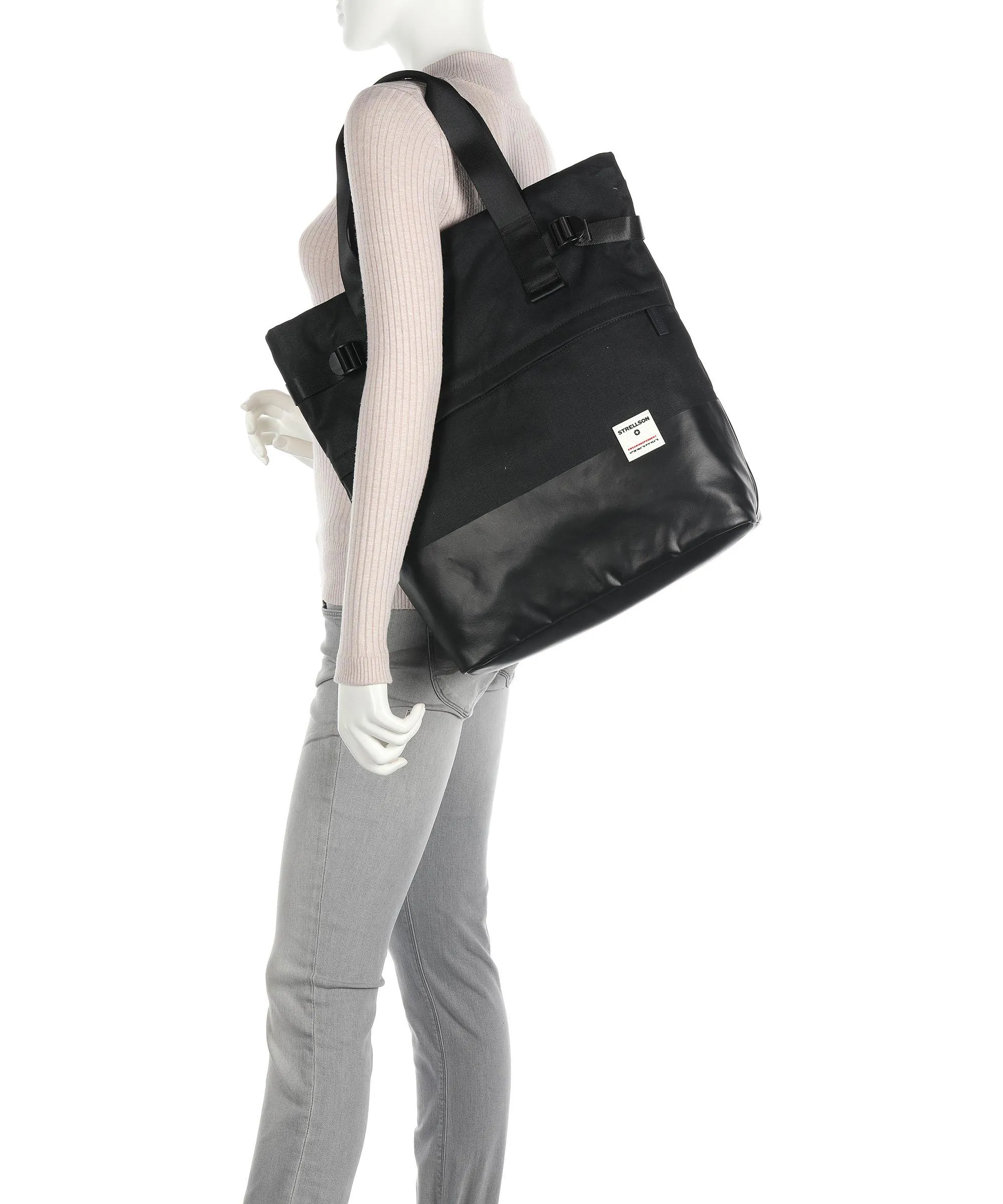  Strellson Tottenham 2.0 jake Borsa a zainetto 14″ cotone nero  
