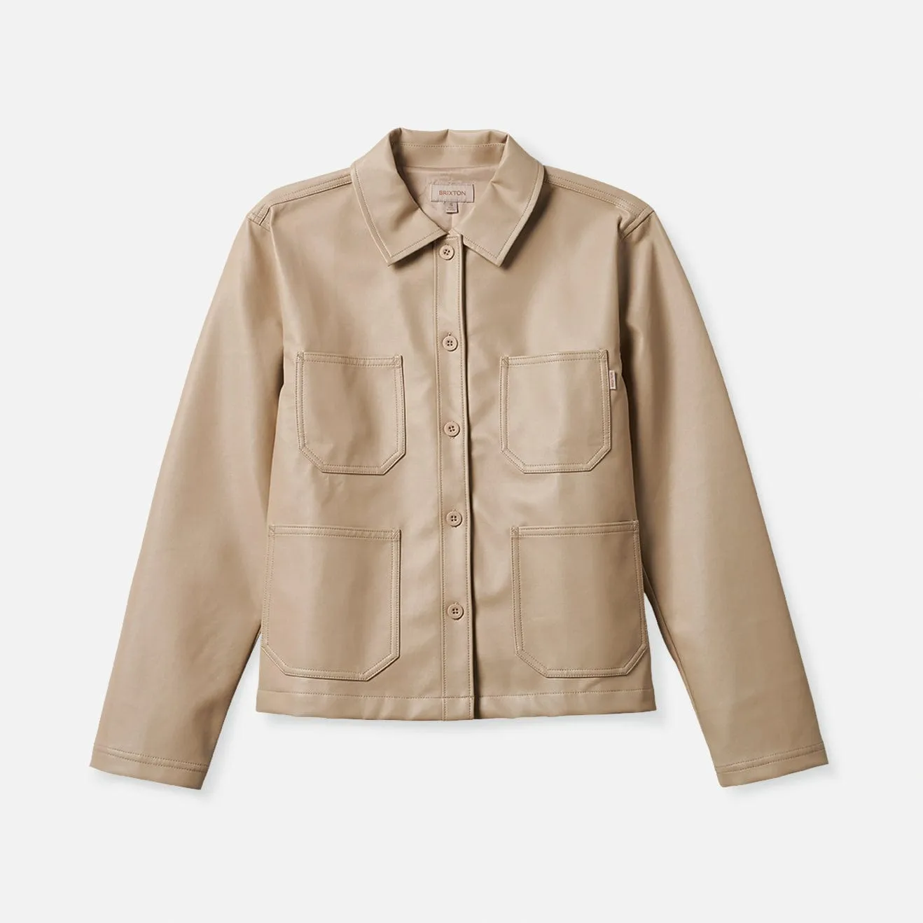 SURVEY BOXY CHORE COAT - BEIGE