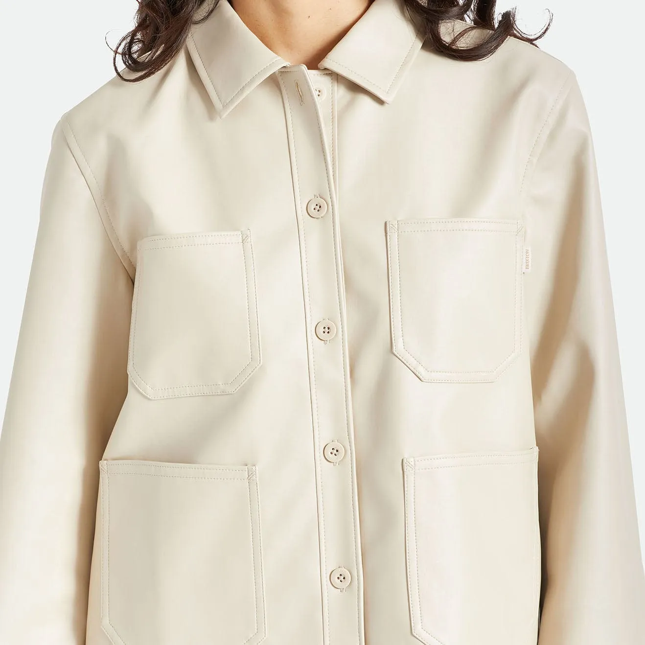 SURVEY BOXY CHORE COAT - BEIGE