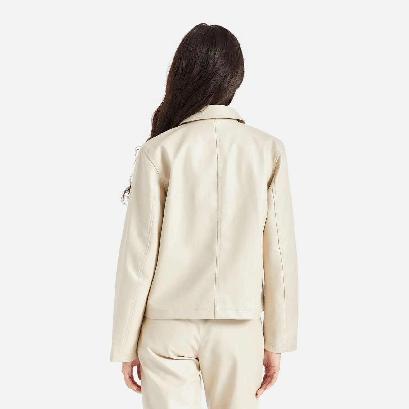 SURVEY BOXY CHORE COAT - BEIGE