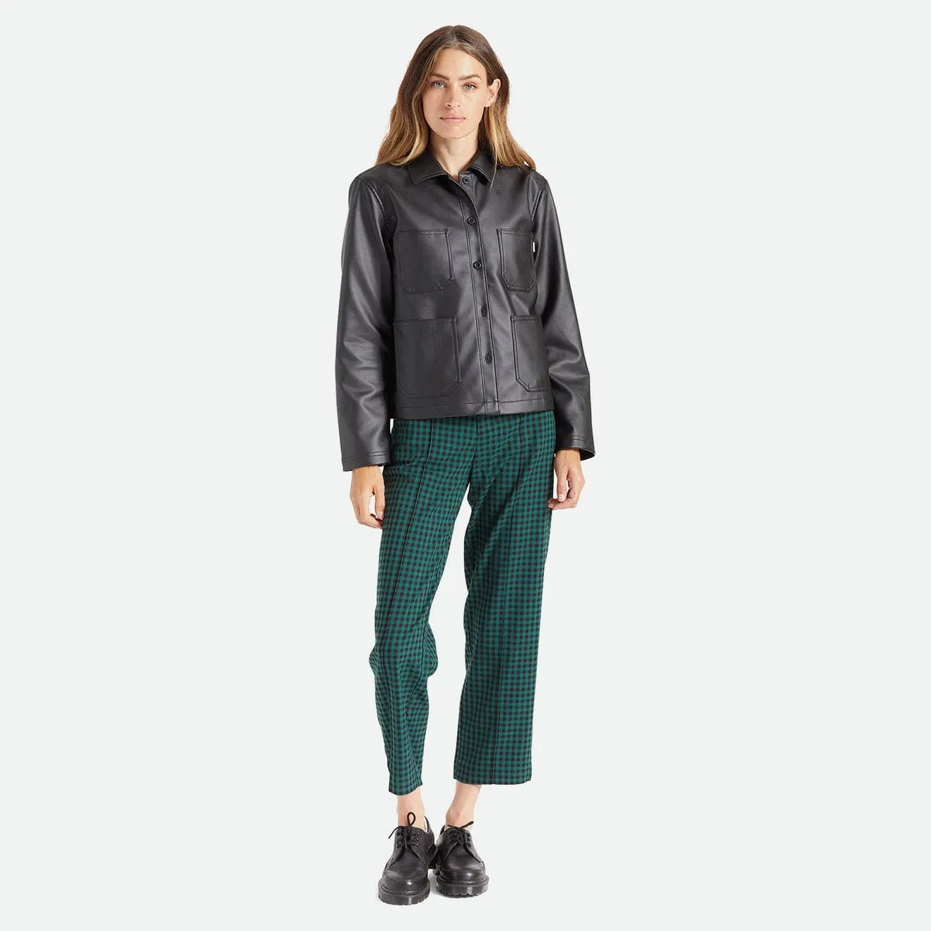 SURVEY BOXY CHORE COAT - BLACK