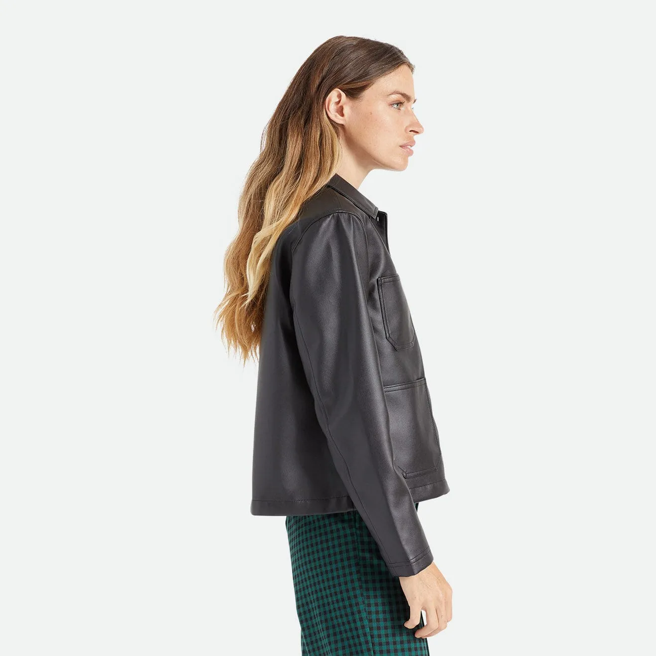 SURVEY BOXY CHORE COAT - BLACK