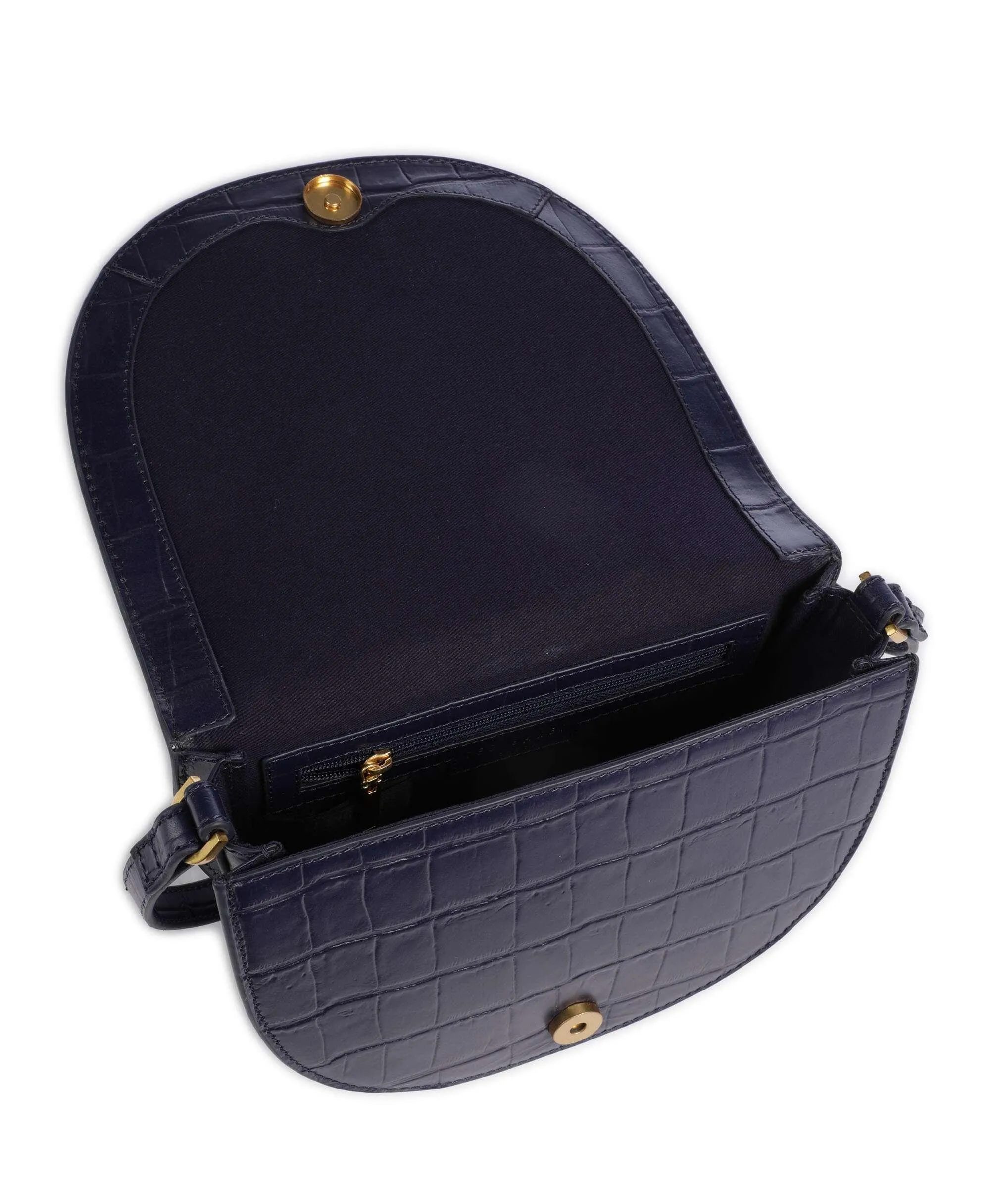  Ted Baker Sohho Borsa a tracolla pelle di vacchetta goffrata blu scuro  