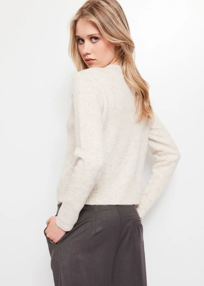 Top e cardigan in misto lana