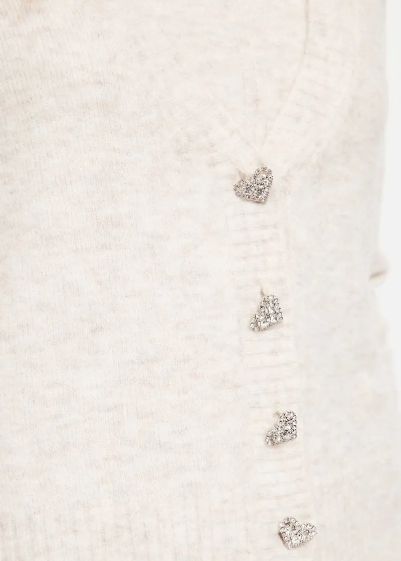 Top e cardigan in misto lana