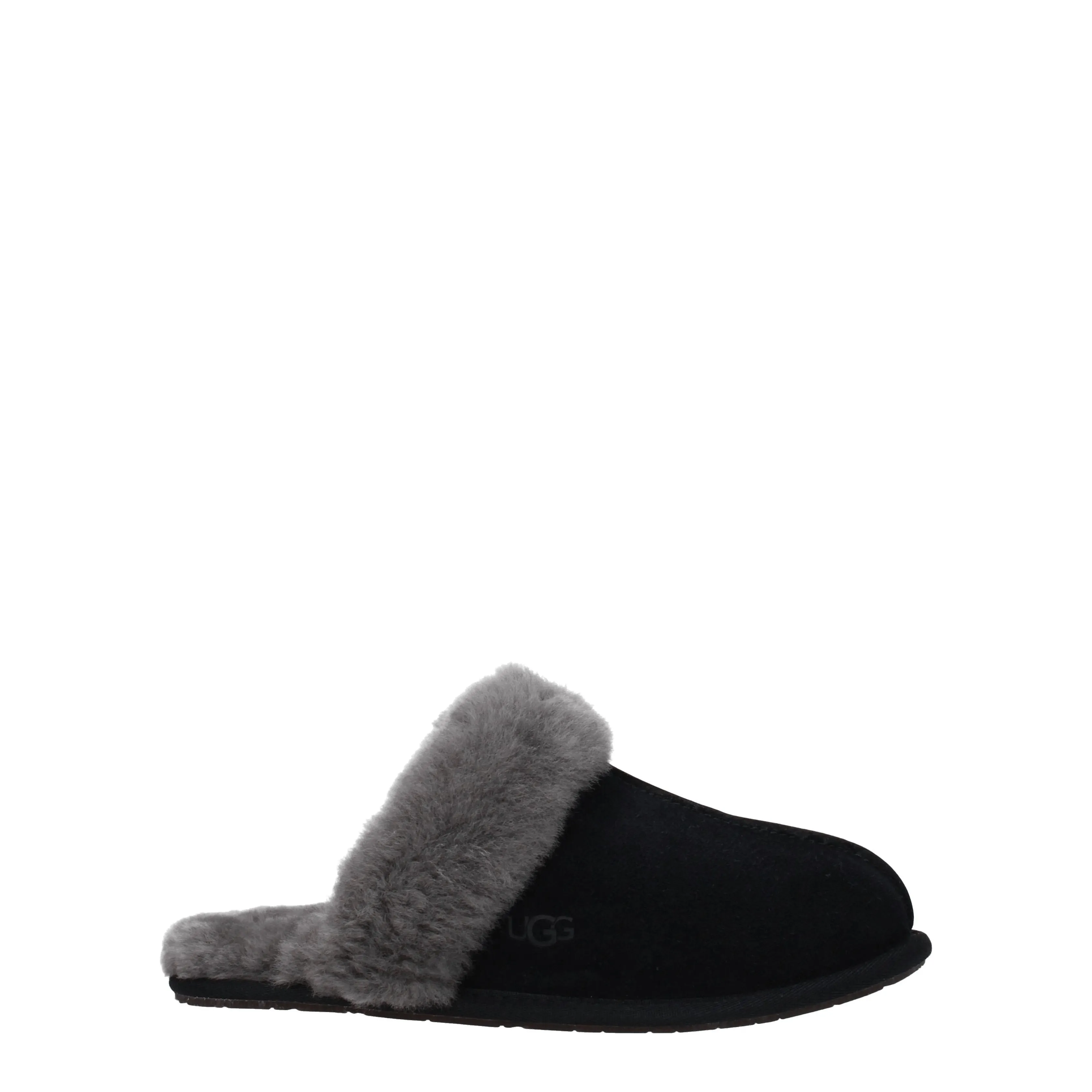 UGG Ciabatte e Zoccoli Scuffette  Donna Camoscio Nero/Grigio