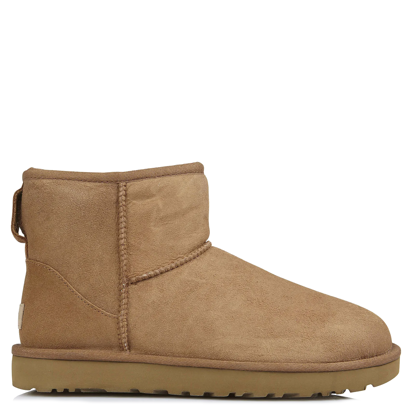  UGG   CLASSIC MINI II - Boots Classic II Mini en cuir | Marrone