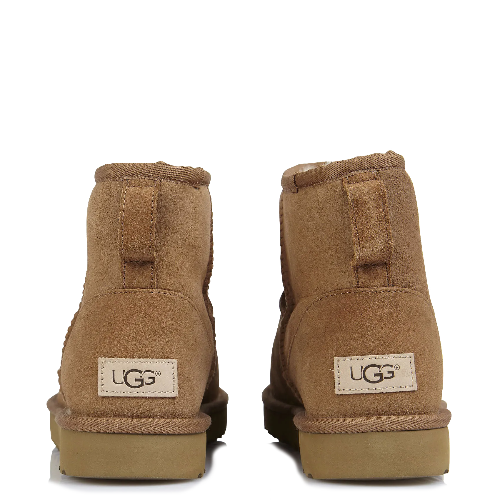  UGG   CLASSIC MINI II - Boots Classic II Mini en cuir | Marrone