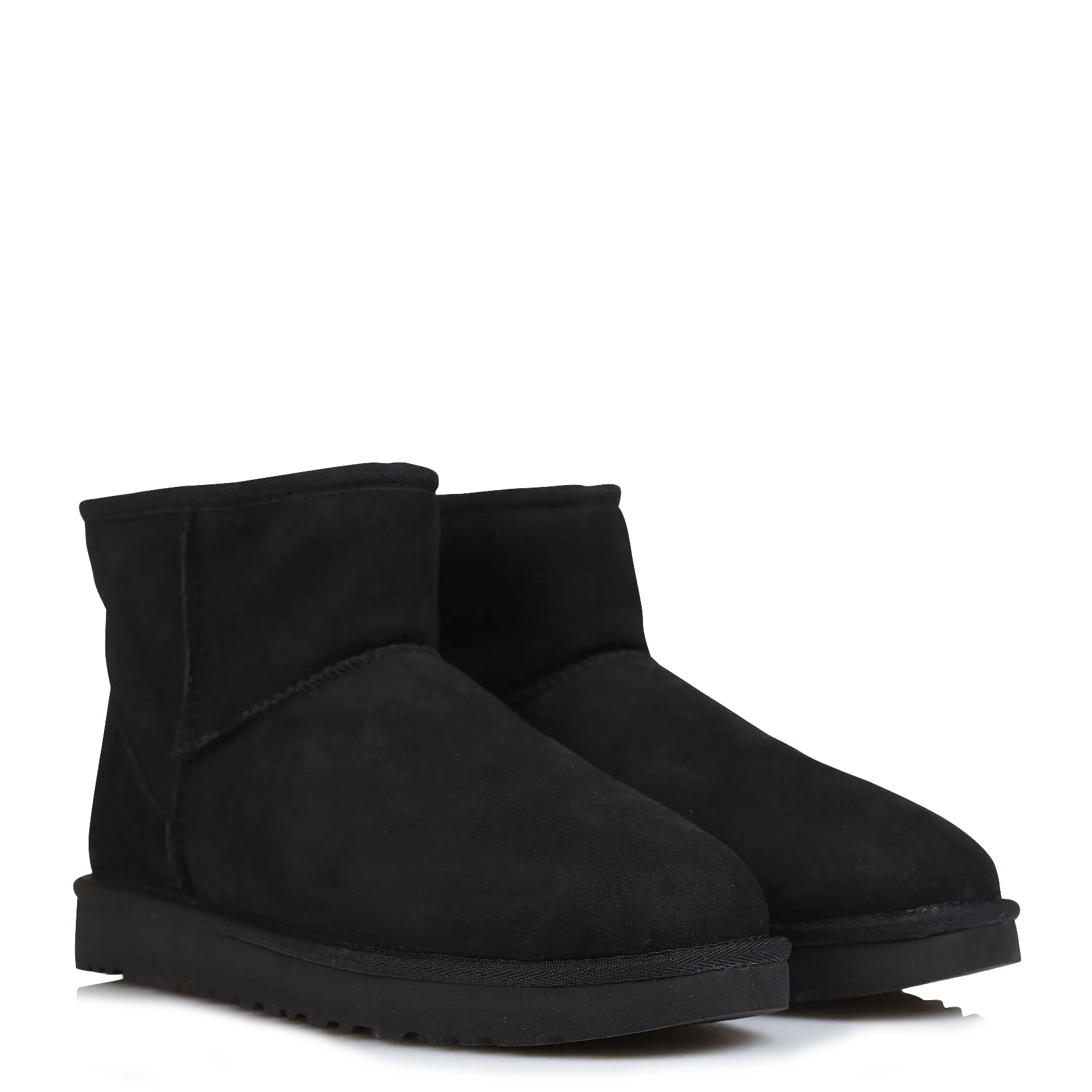  UGG   CLASSIC MINI II - Boots Classic II Mini en cuir | Nero