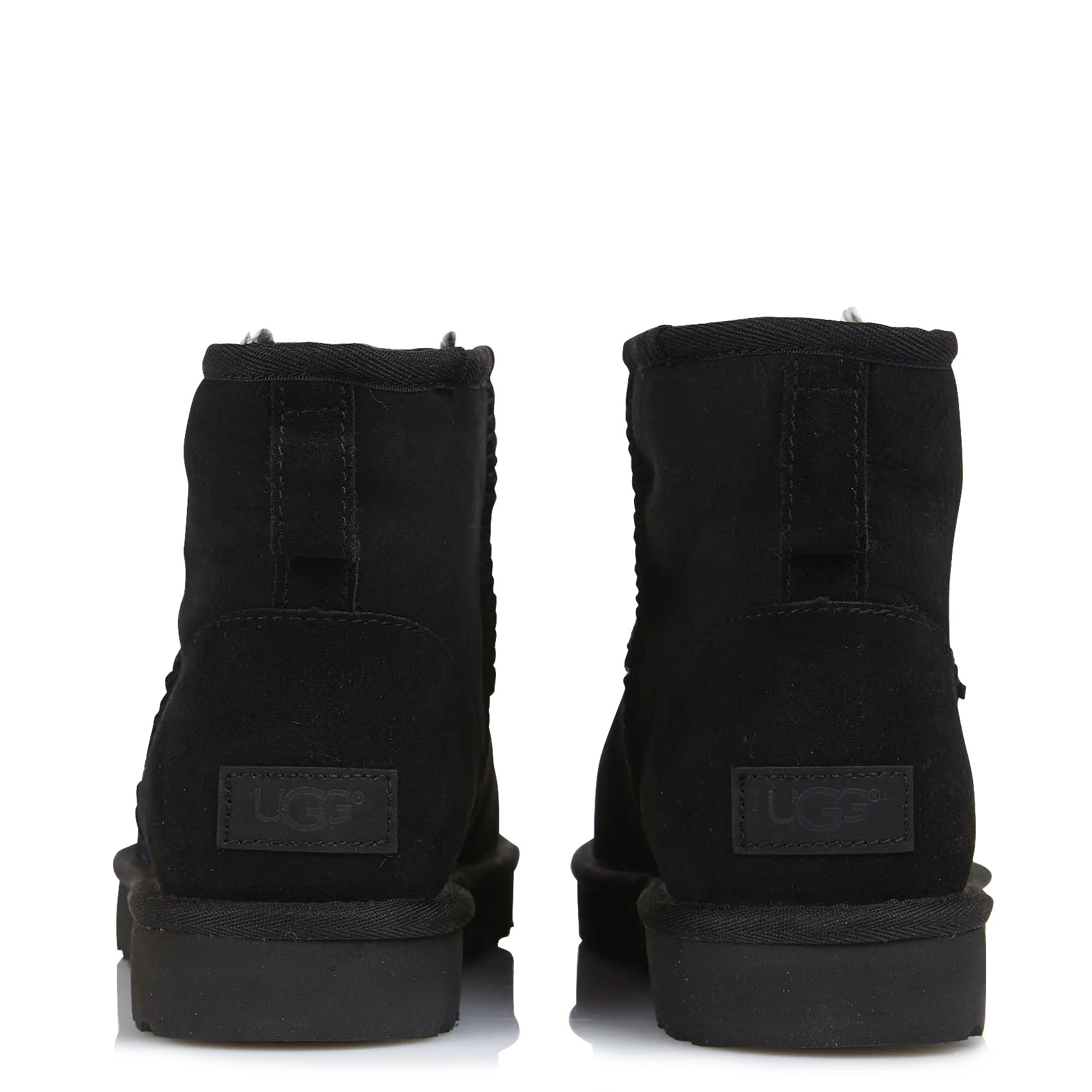  UGG   CLASSIC MINI II - Boots Classic II Mini en cuir | Nero