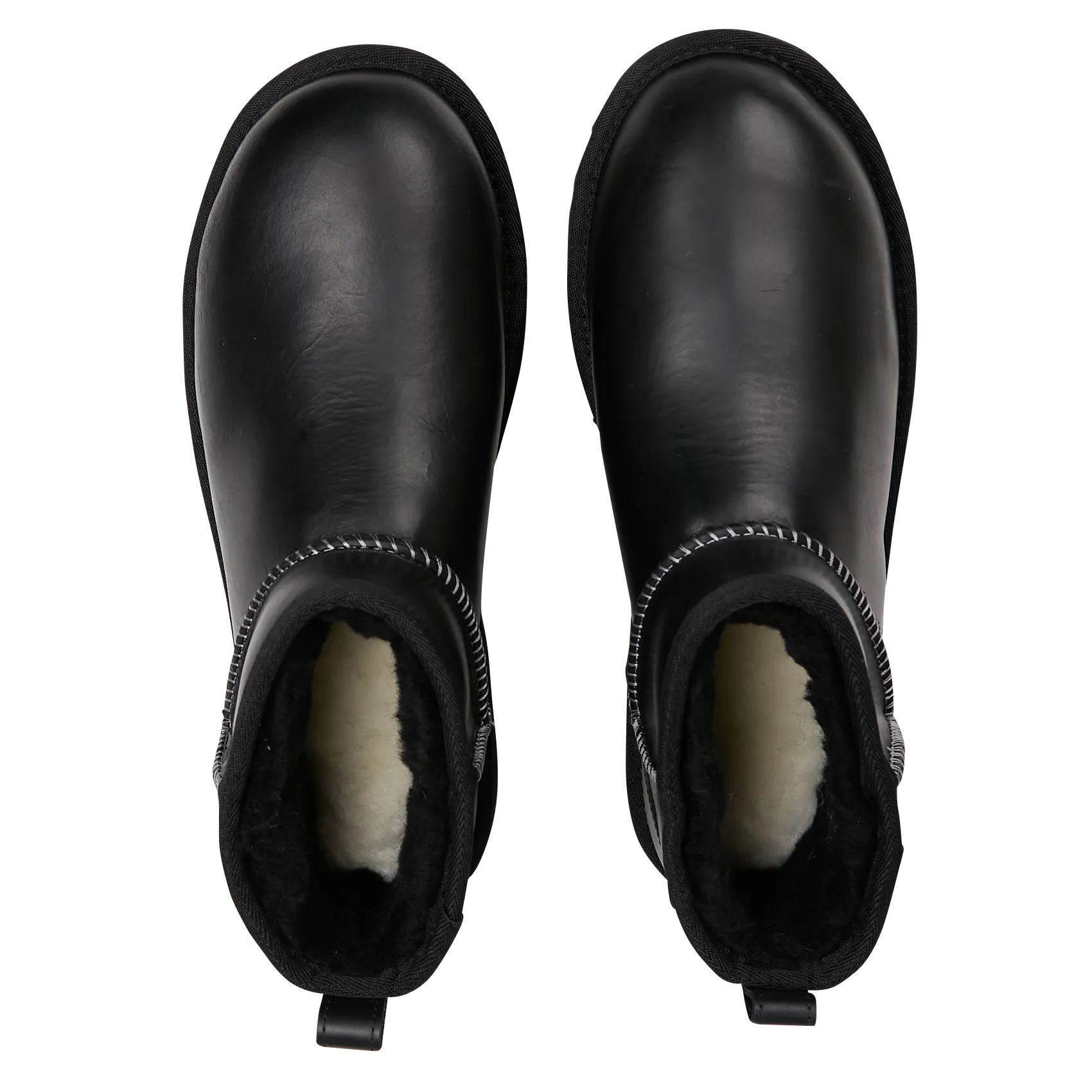  UGG   CLASSIC ULTRA MINI LTHR REGEN - CLASSIC ULTRA MINI LTHR REGEN - Stivaletti in pelle foderati | Nero