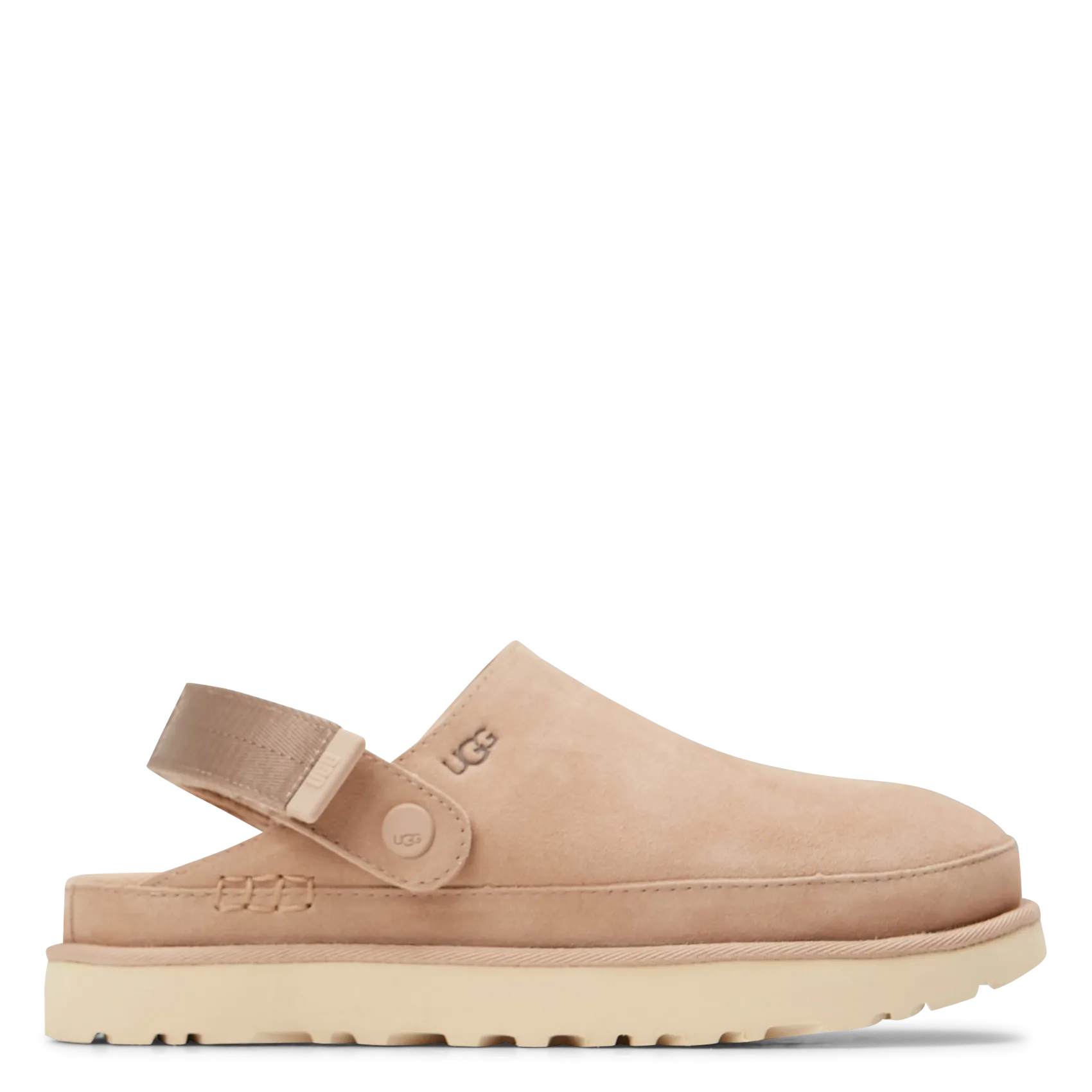  UGG   GOLDENSTAR CLOG - Mules in pelle con zeppa | Beige