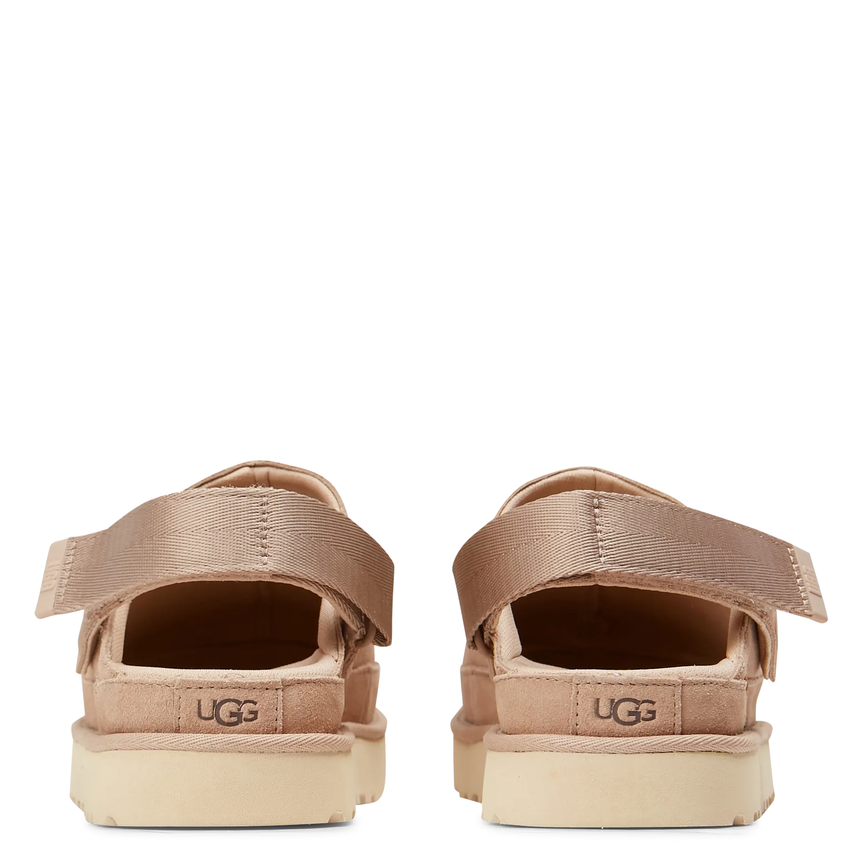  UGG   GOLDENSTAR CLOG - Mules in pelle con zeppa | Beige