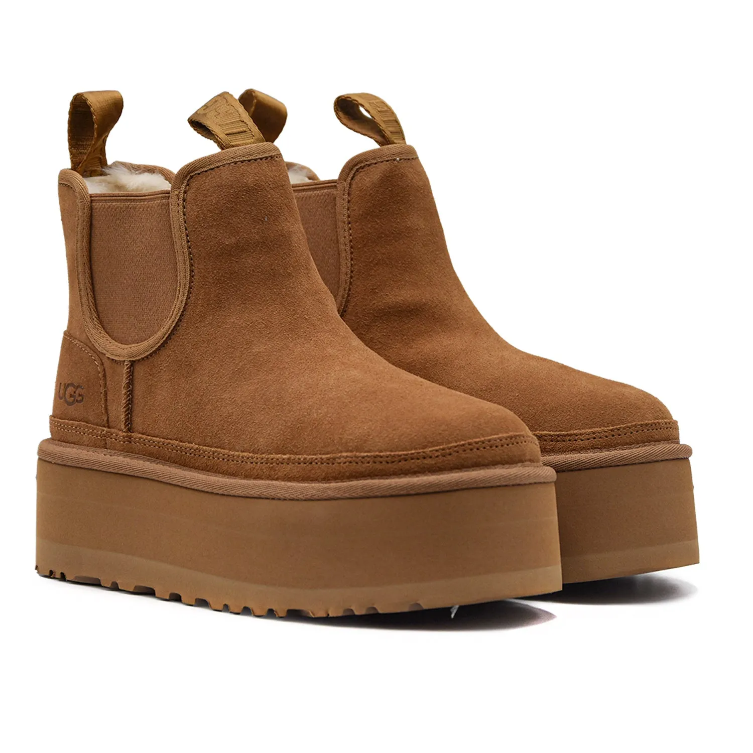Ugg Neumel Platform Stivaletti Chestnut Godet Per Entrata Donna