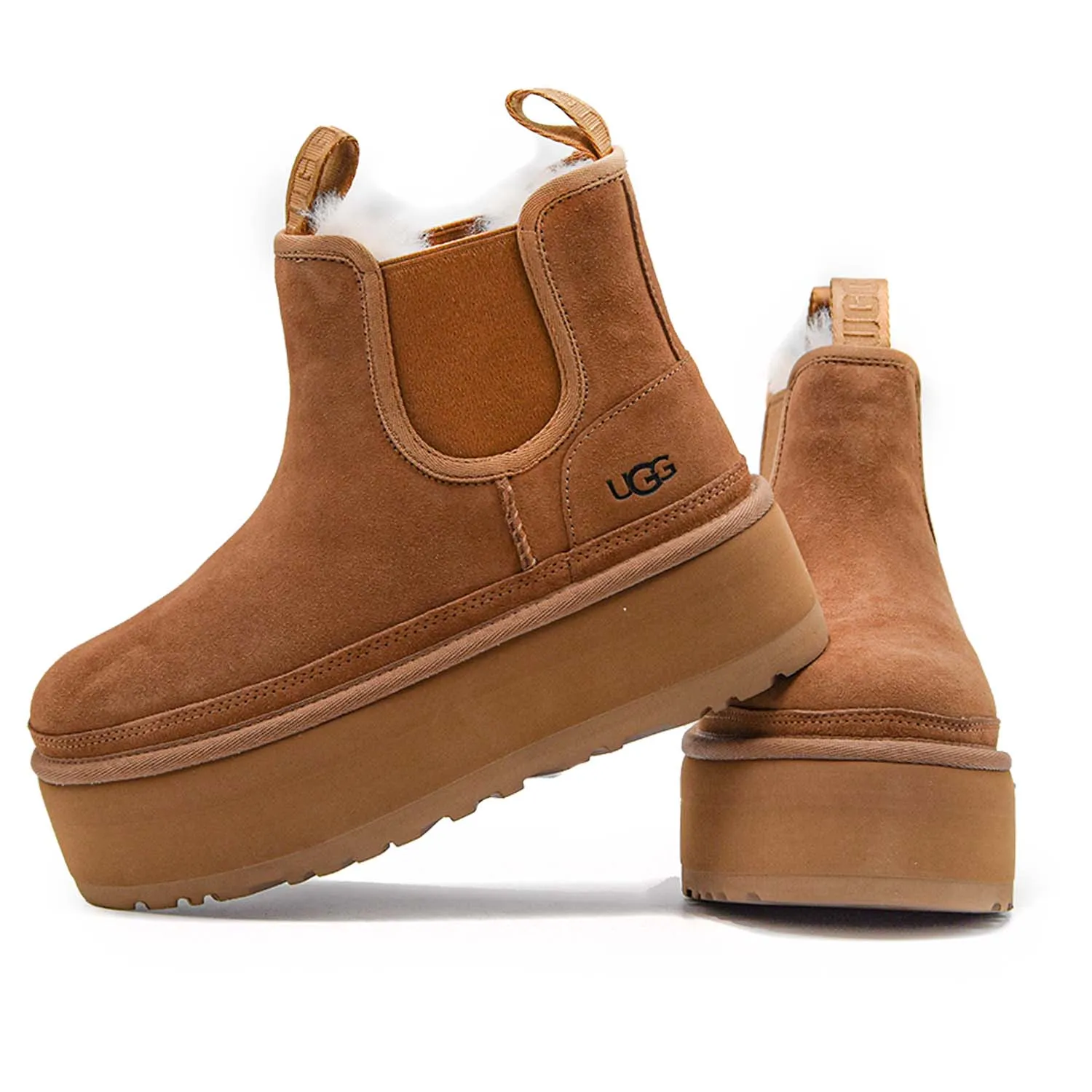 Ugg Neumel Platform Stivaletti Chestnut Godet Per Entrata Donna