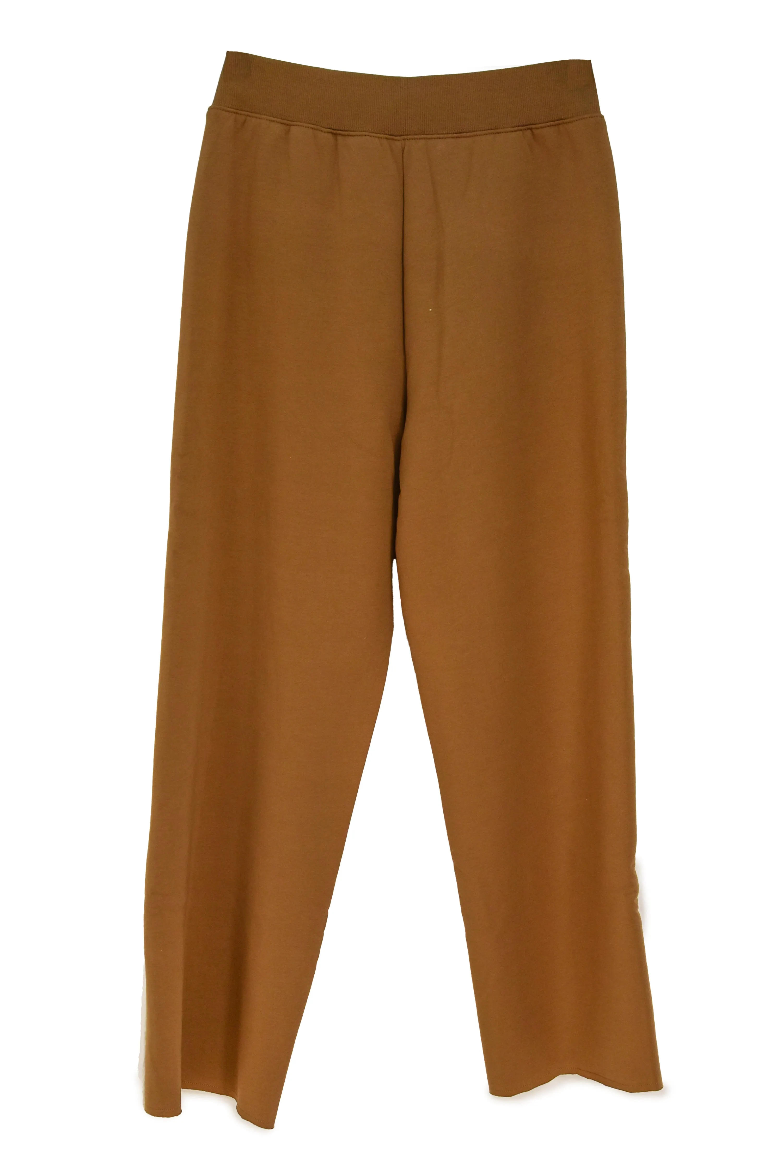 Ugg Pantaloni Cuoio A Gamba Larga Myah Donna Con Finitura Liscia