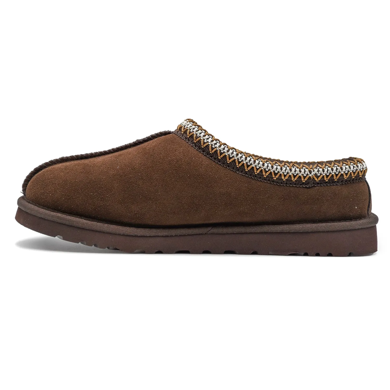 Ugg Tasman Uomo Sabot Marrone Collarino Intrecciato A Contrasto