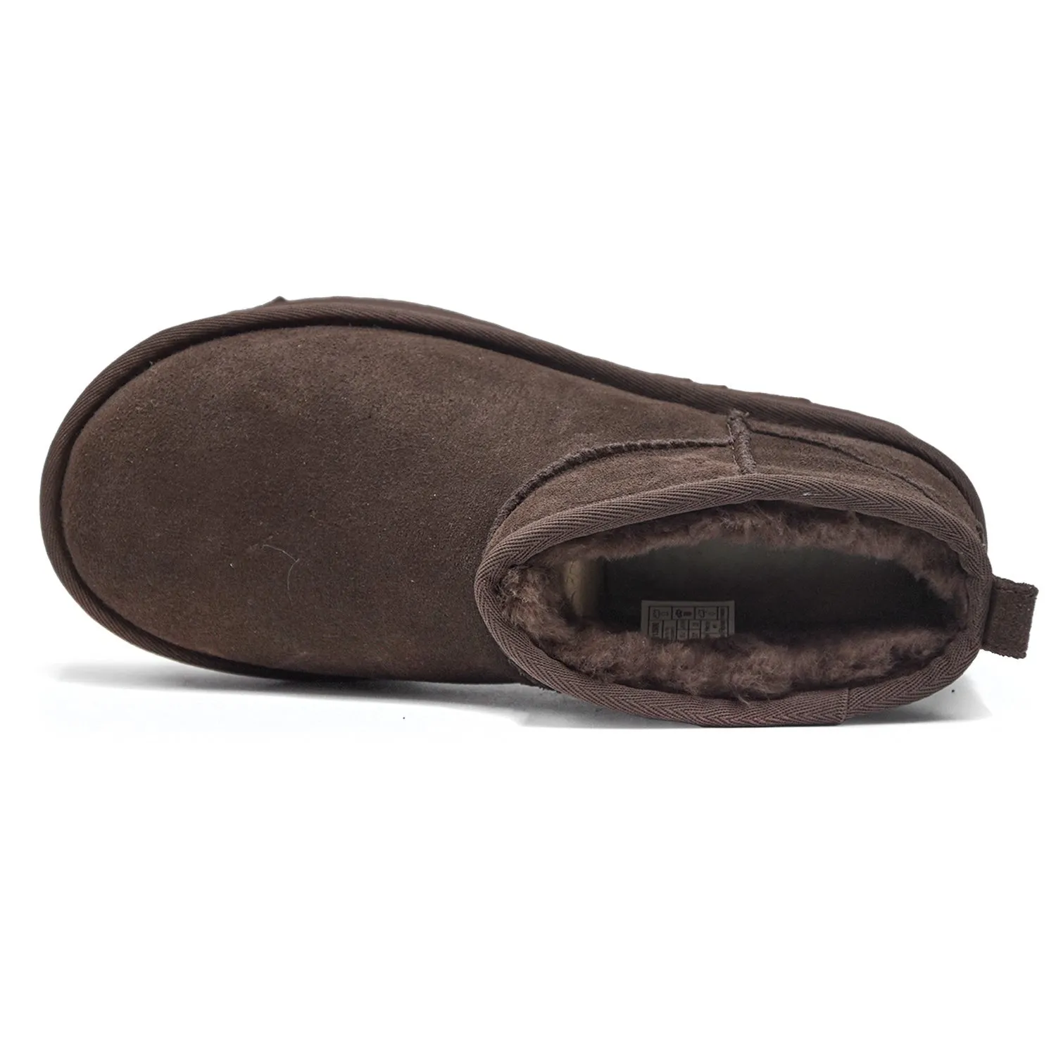 Ugg Ultra Mini Platform Stivaletti Marrone Bordo Asimmetrico Donna