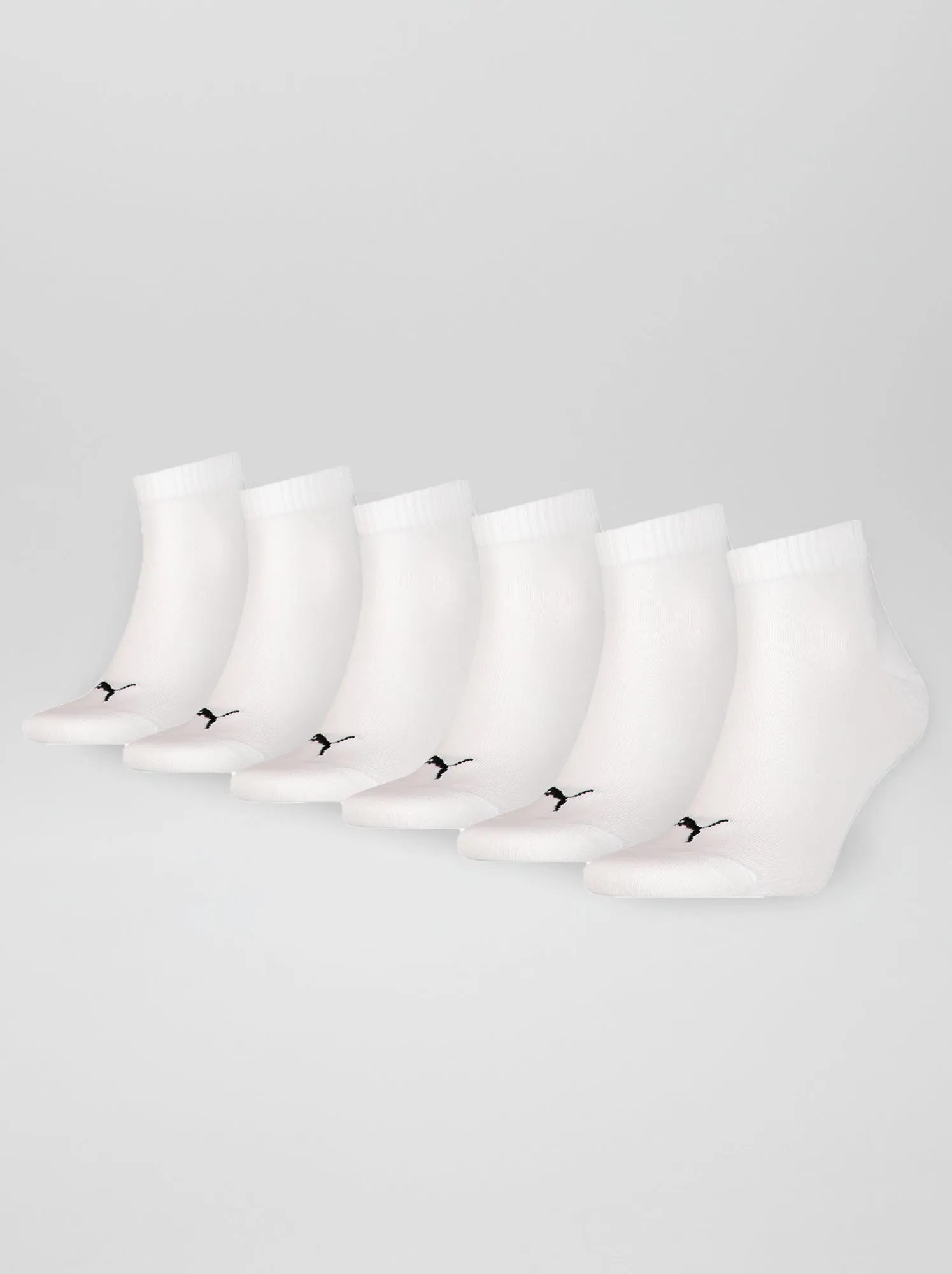 Un set di 6 paia di calzini unisex 'Puma' - BIANCO