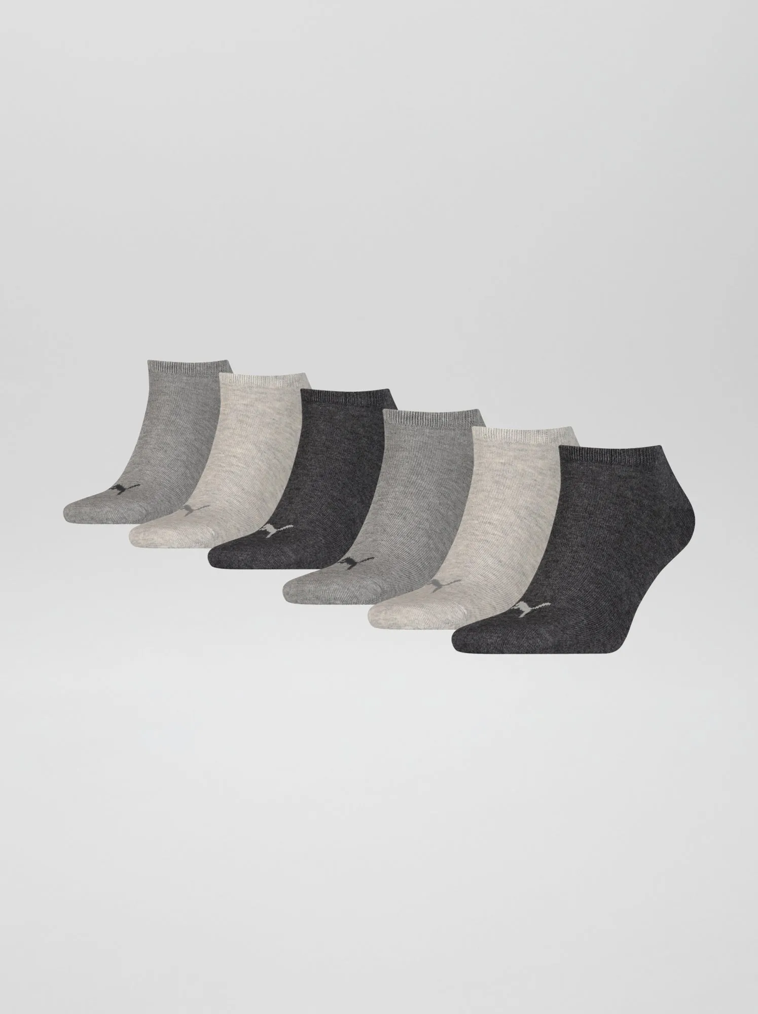 Un set di 6 paia di calzini unisex 'Puma' - GRIGIO