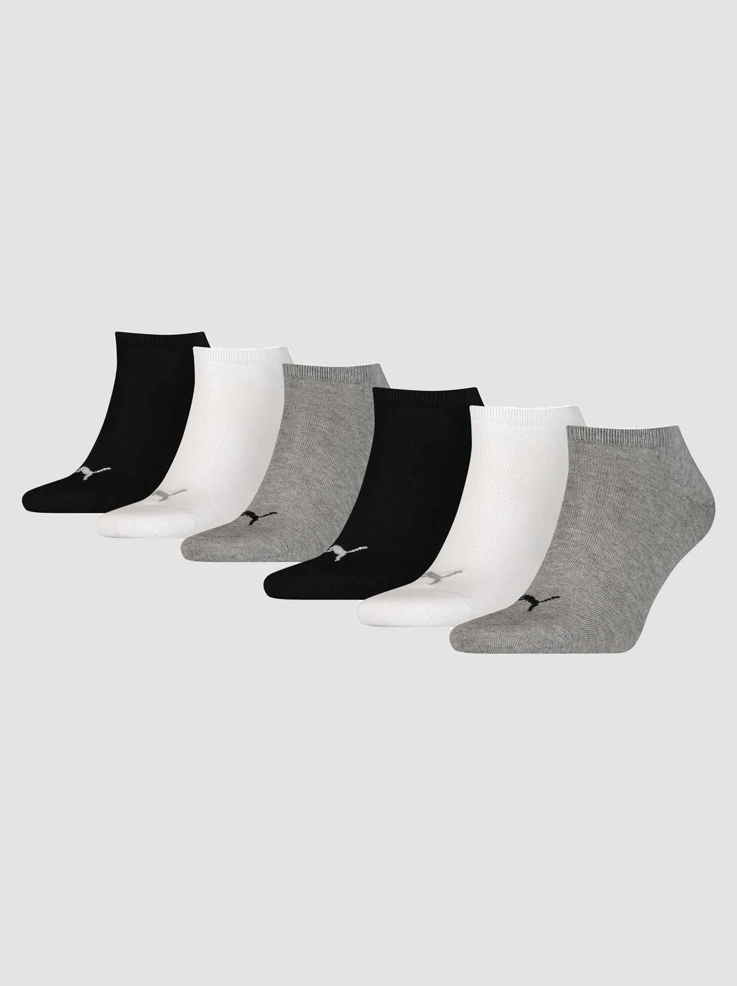 Un set di 6 paia di calzini unisex 'Puma' - NERO