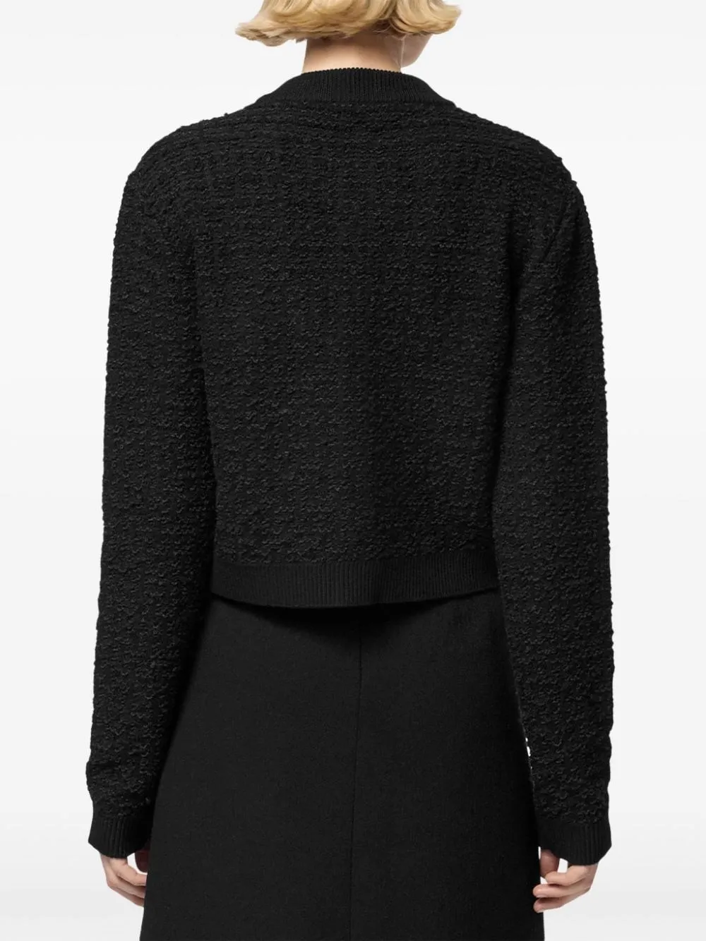 Versace-Giacca bouclé in tweed