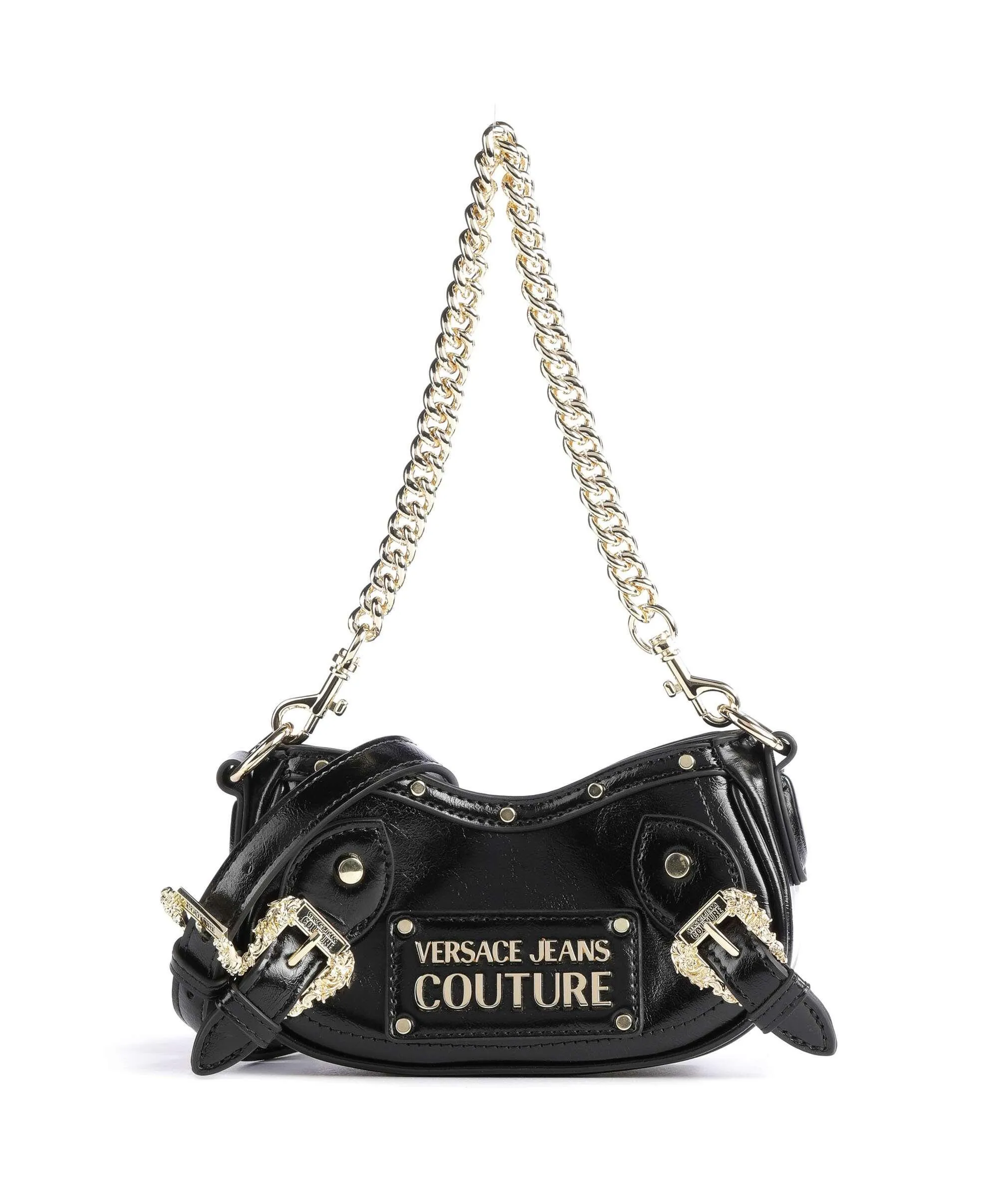  Versace Jeans Couture Capsule Borsa a spalla pelle sintetica nero  