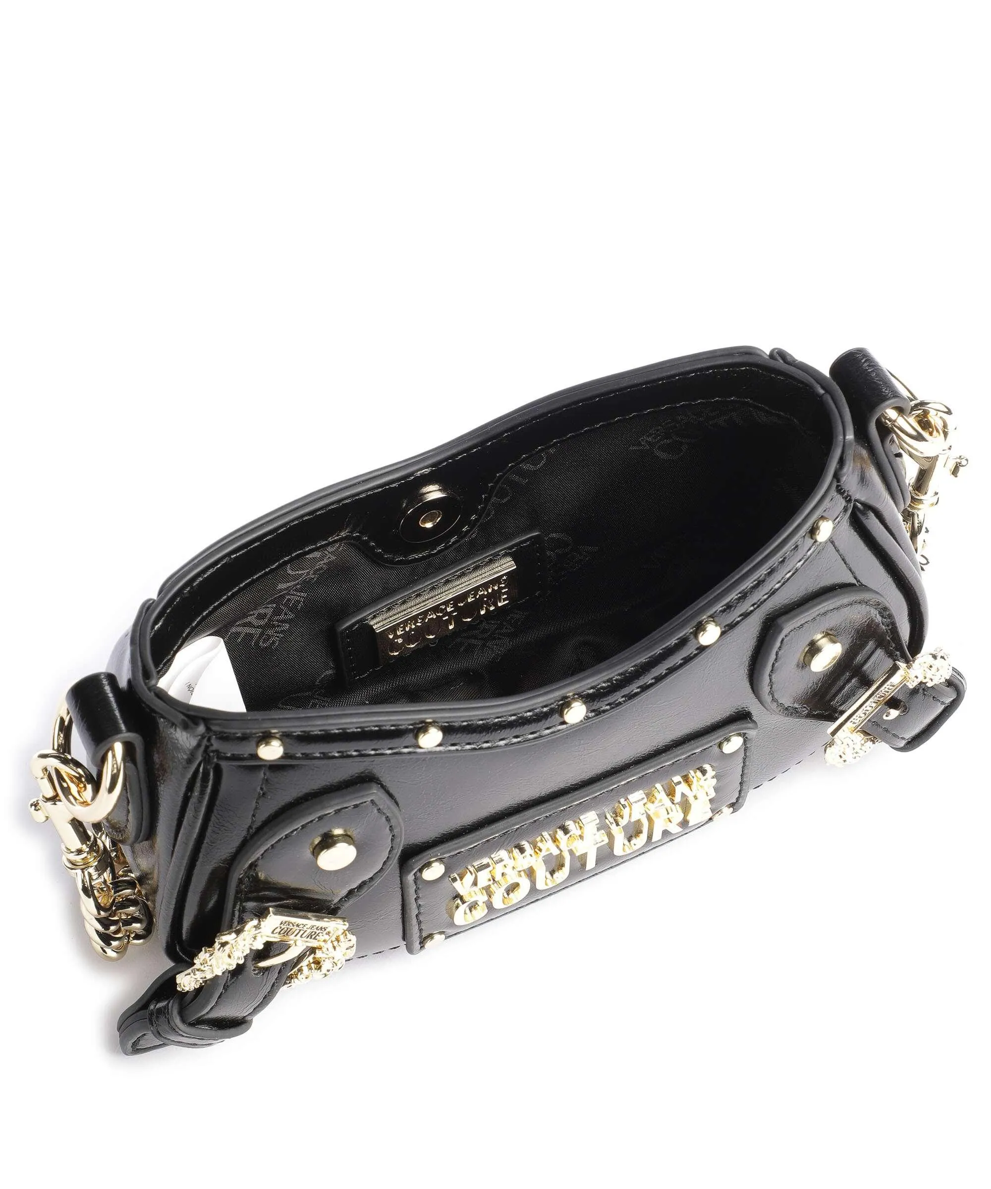  Versace Jeans Couture Capsule Borsa a spalla pelle sintetica nero  